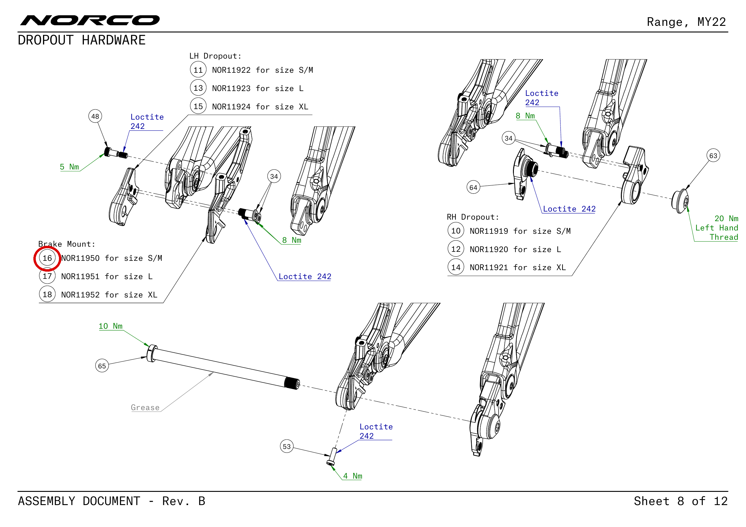 Official technical drawing with the relevant callout highlighted in red