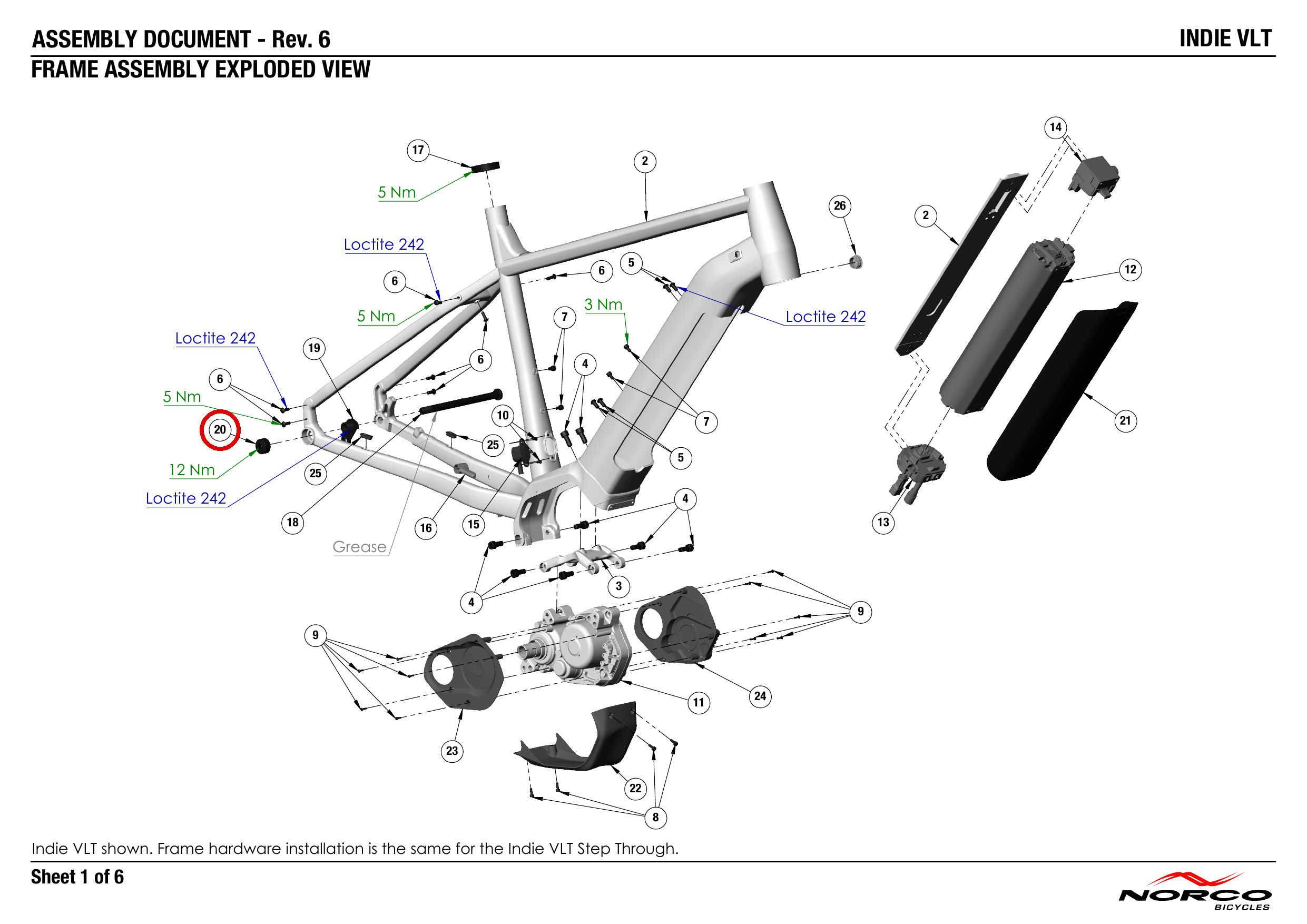 Official technical drawing with the relevant callout highlighted in red