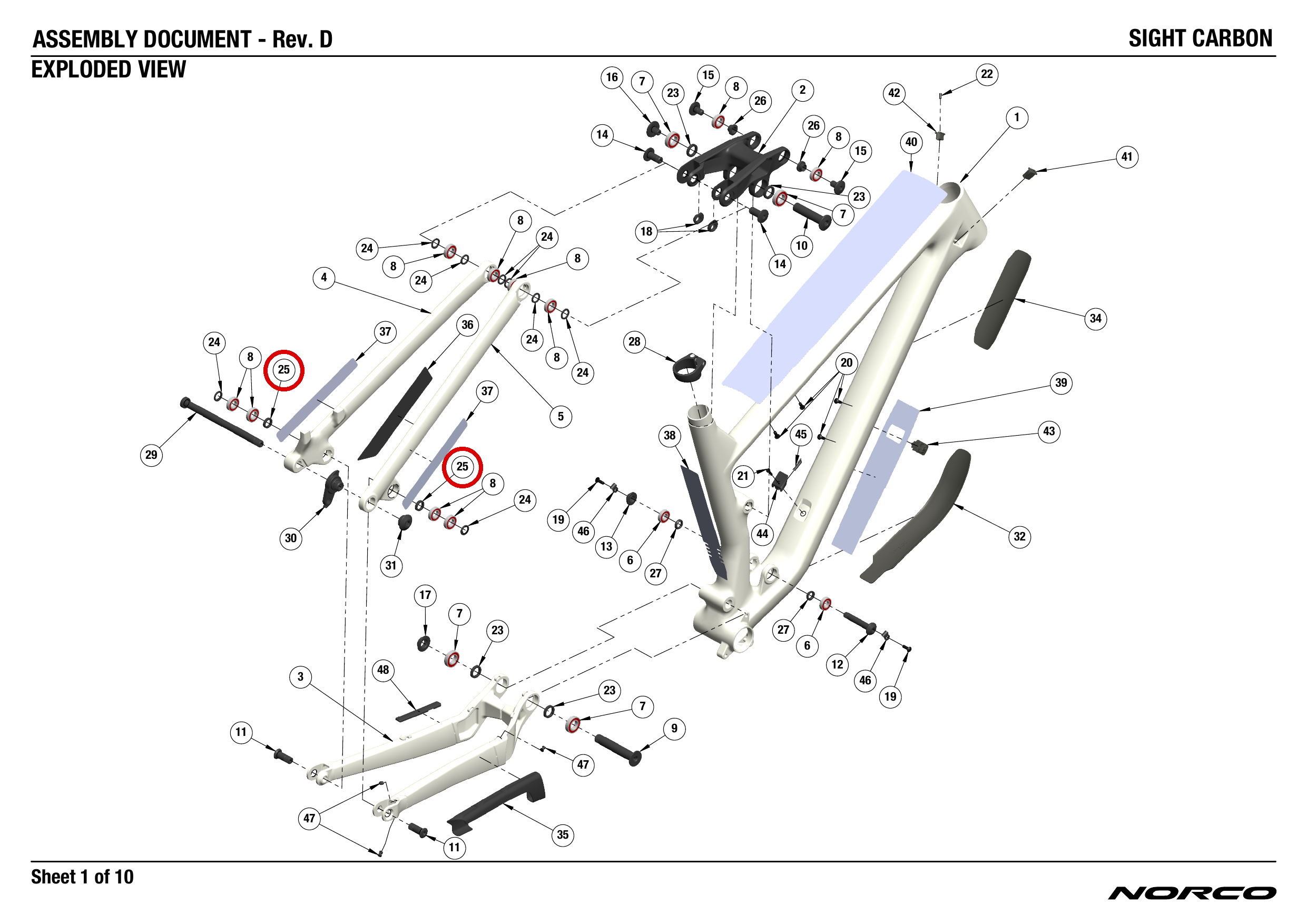 Official technical drawing with the relevant callout highlighted in red