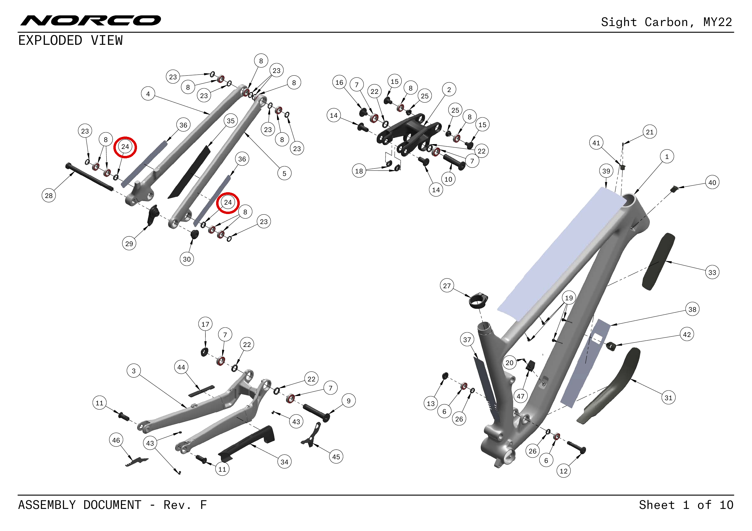 Official technical drawing with the relevant callout highlighted in red