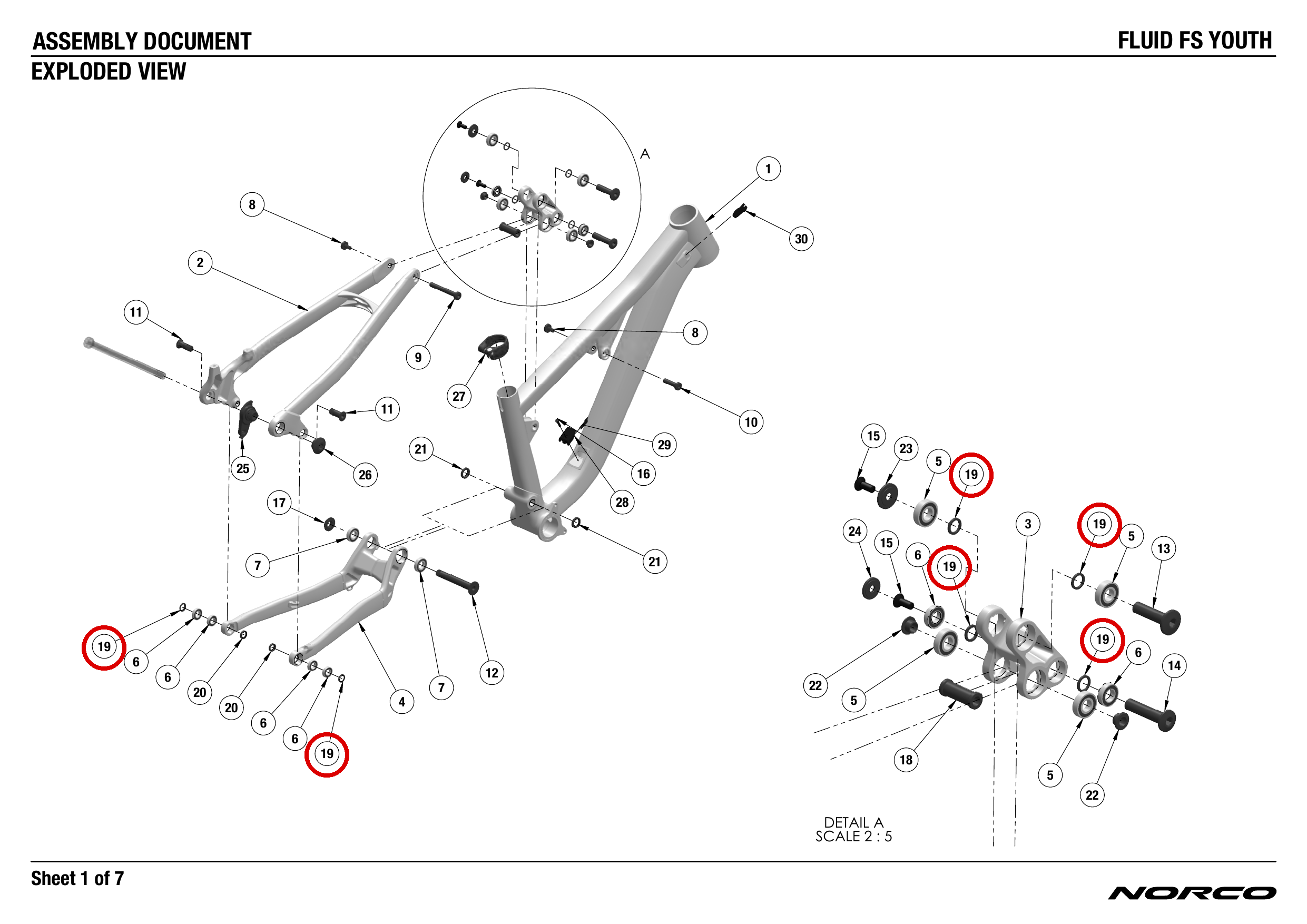 Official technical drawing with the relevant callout highlighted in red