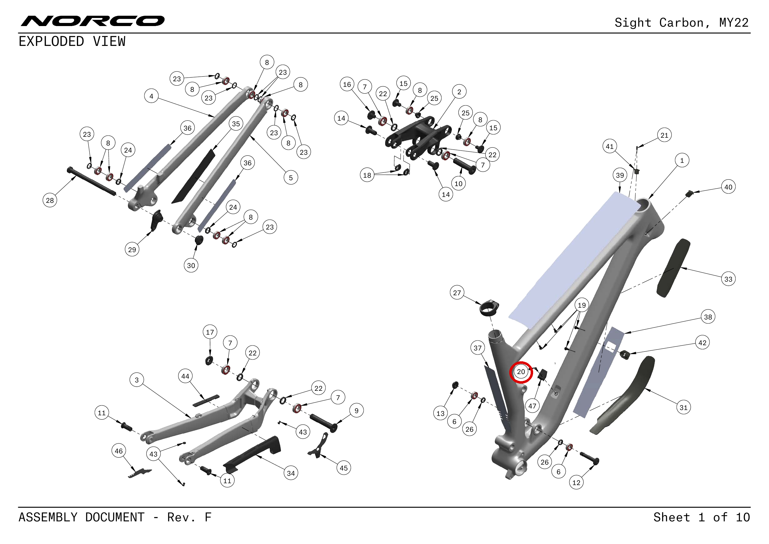 Official technical drawing with the relevant callout highlighted in red
