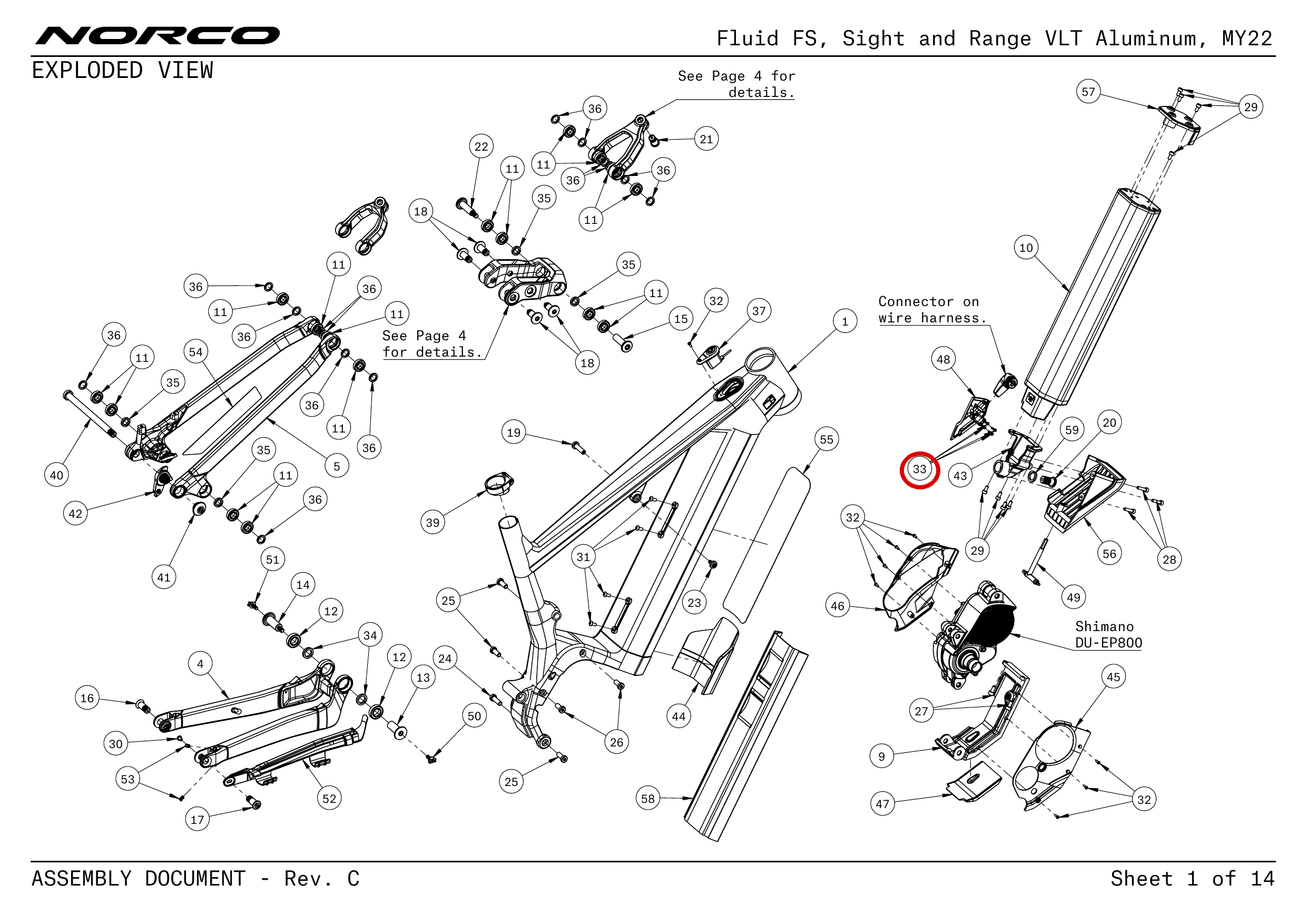 Official technical drawing with the relevant callout highlighted in red