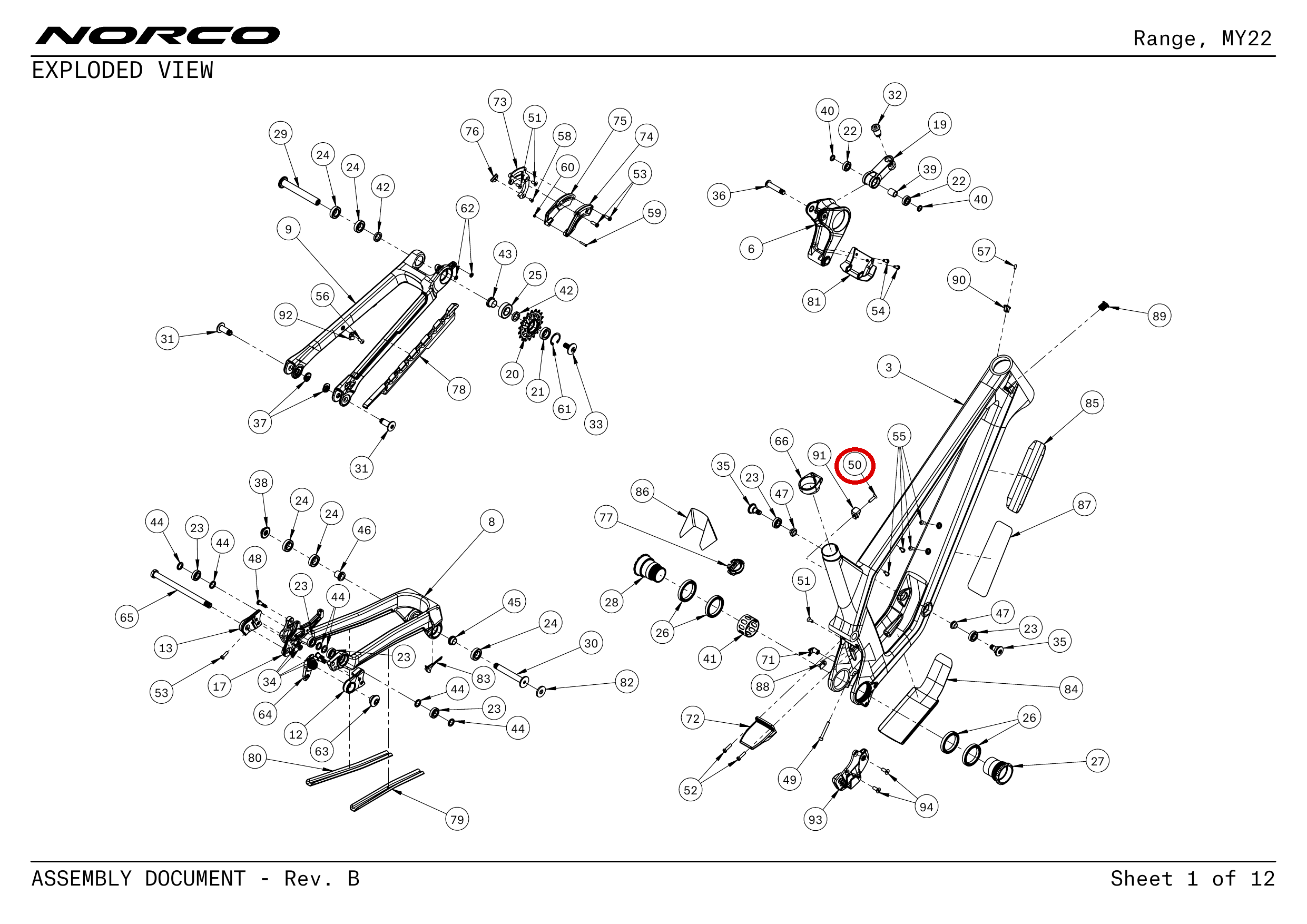 Official technical drawing with the relevant callout highlighted in red