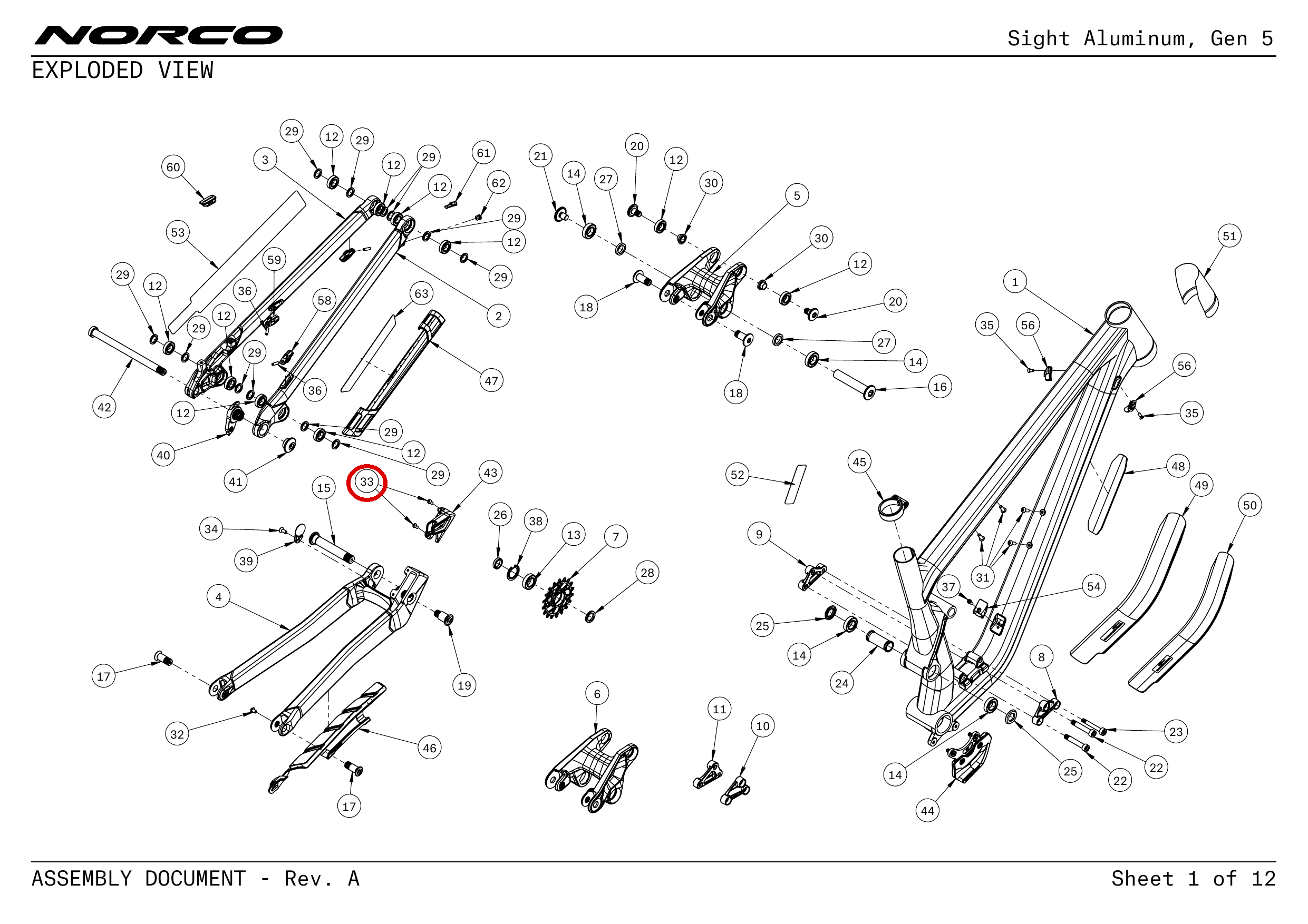 Official technical drawing with the relevant callout highlighted in red