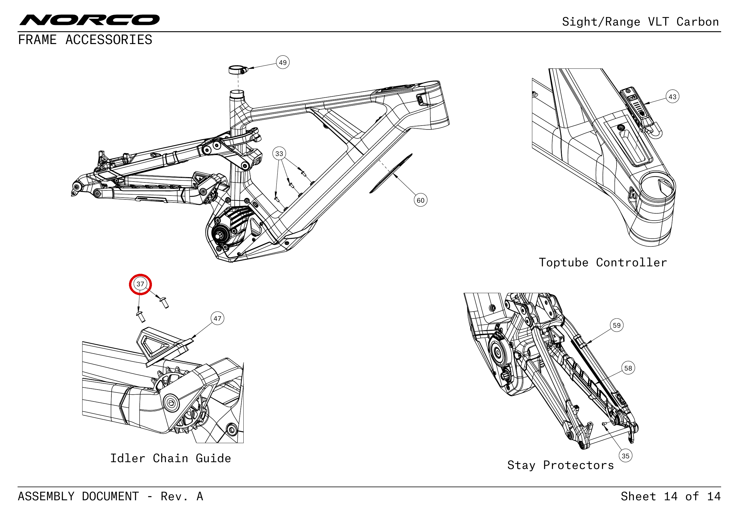 Official technical drawing with the relevant callout highlighted in red