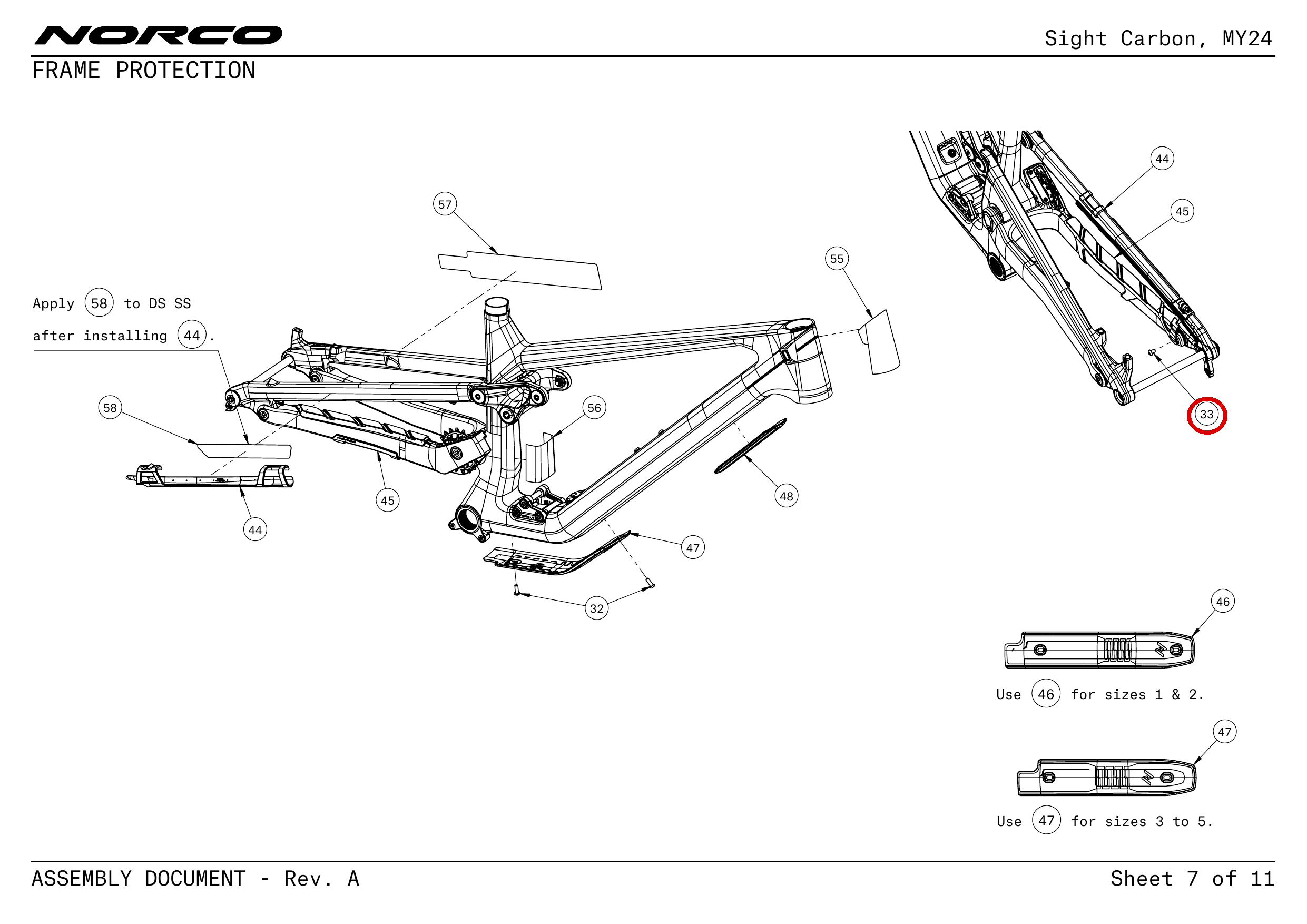 Official technical drawing with the relevant callout highlighted in red
