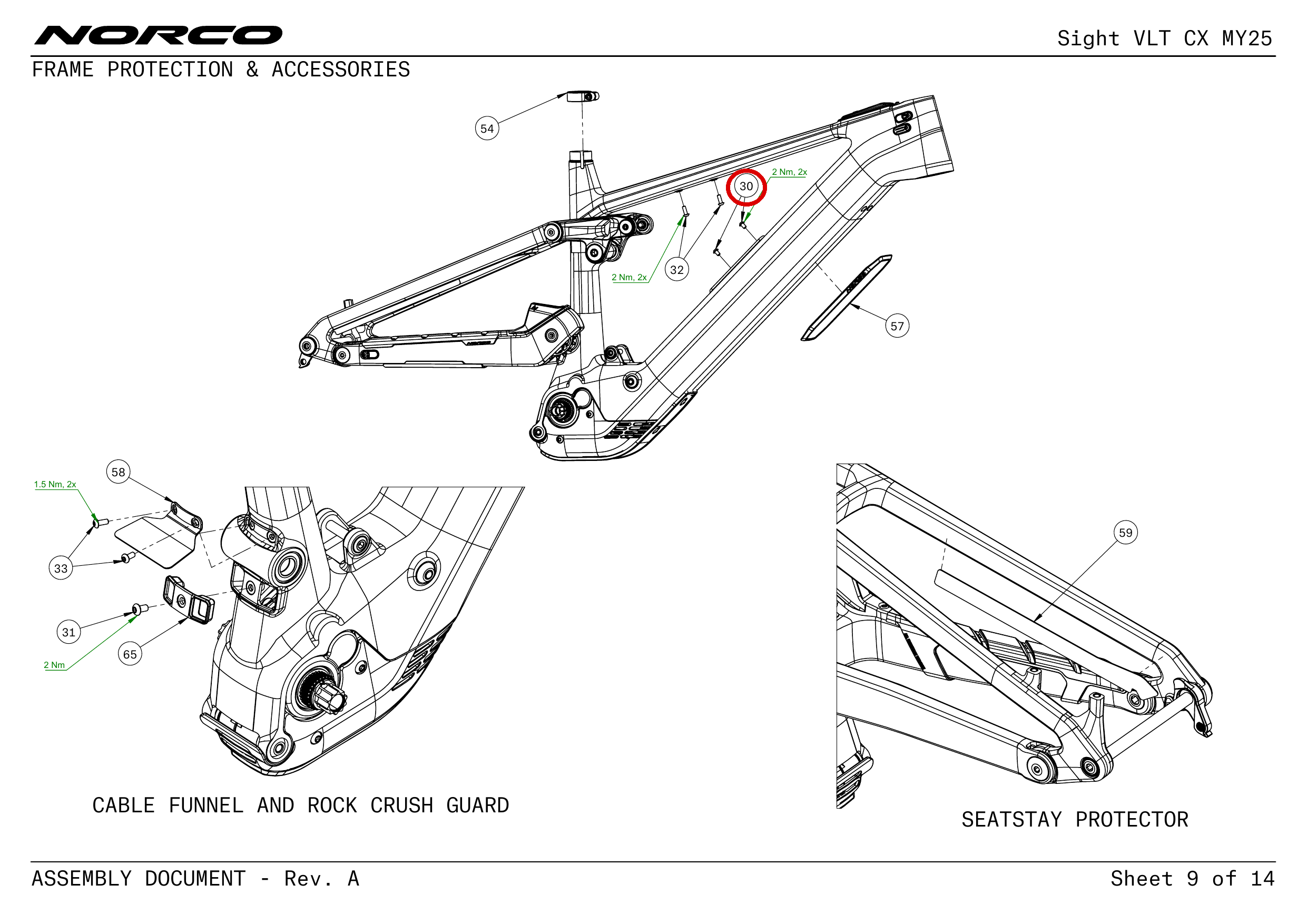 Official technical drawing with the relevant callout highlighted in red