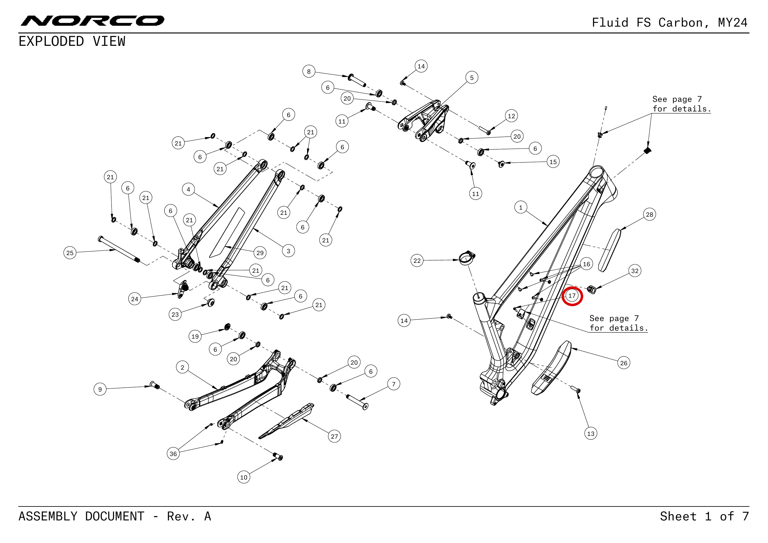 Official technical drawing with the relevant callout highlighted in red