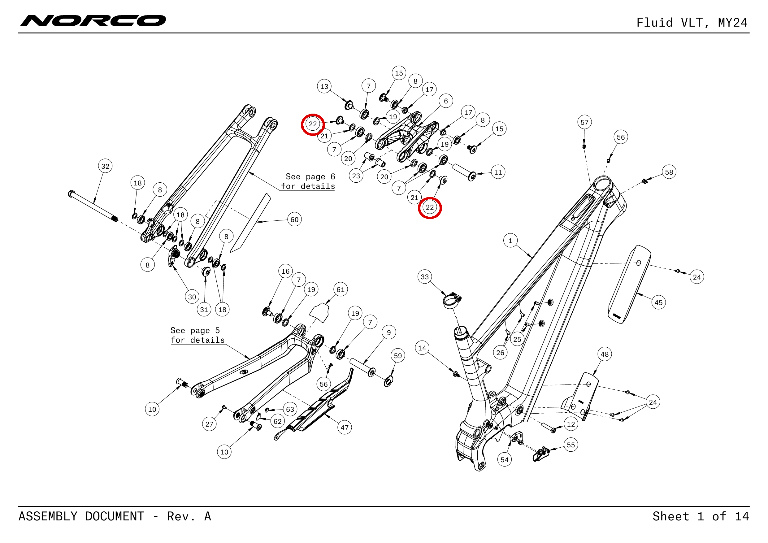 Official technical drawing with the relevant callout highlighted in red