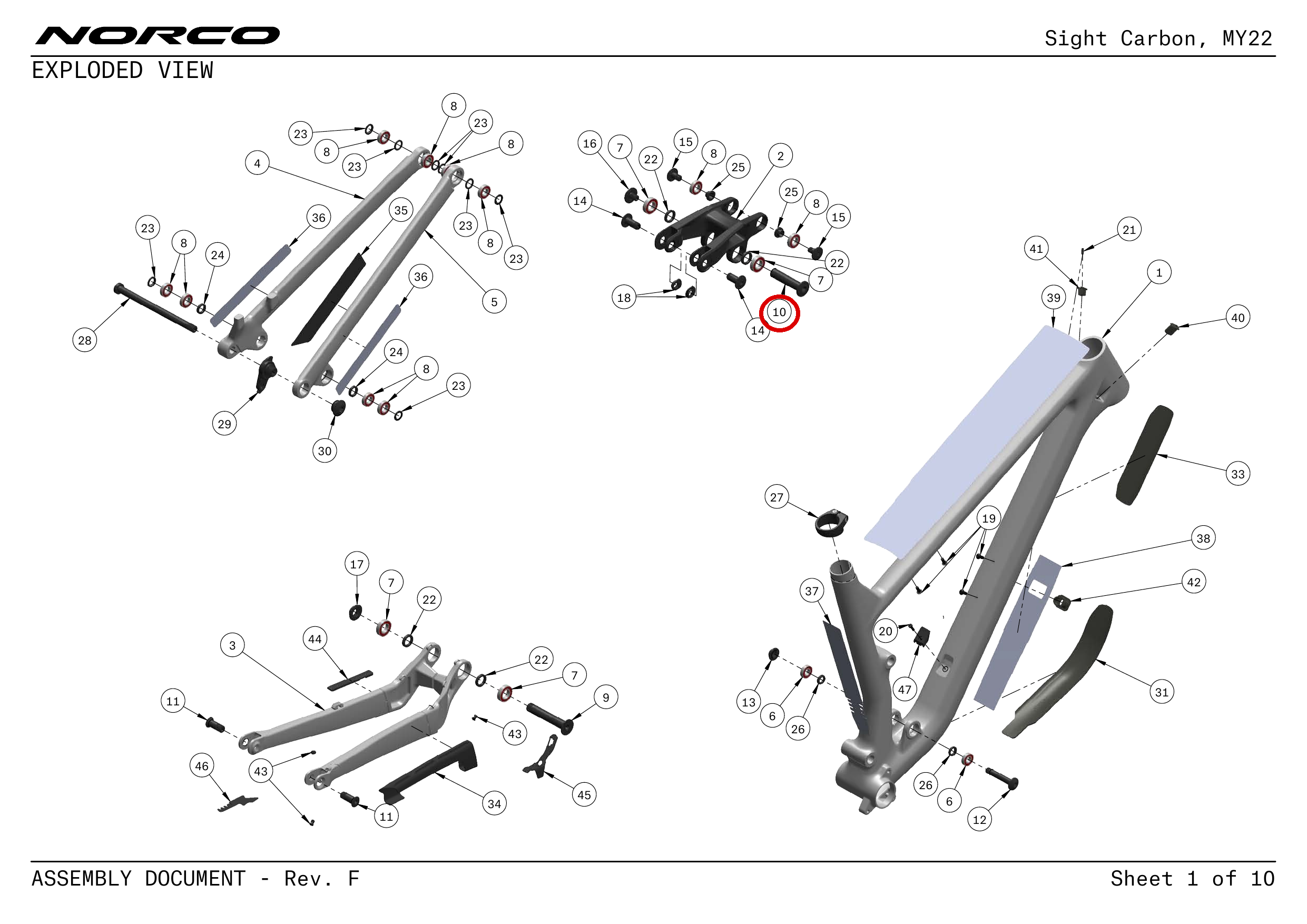 Official technical drawing with the relevant callout highlighted in red