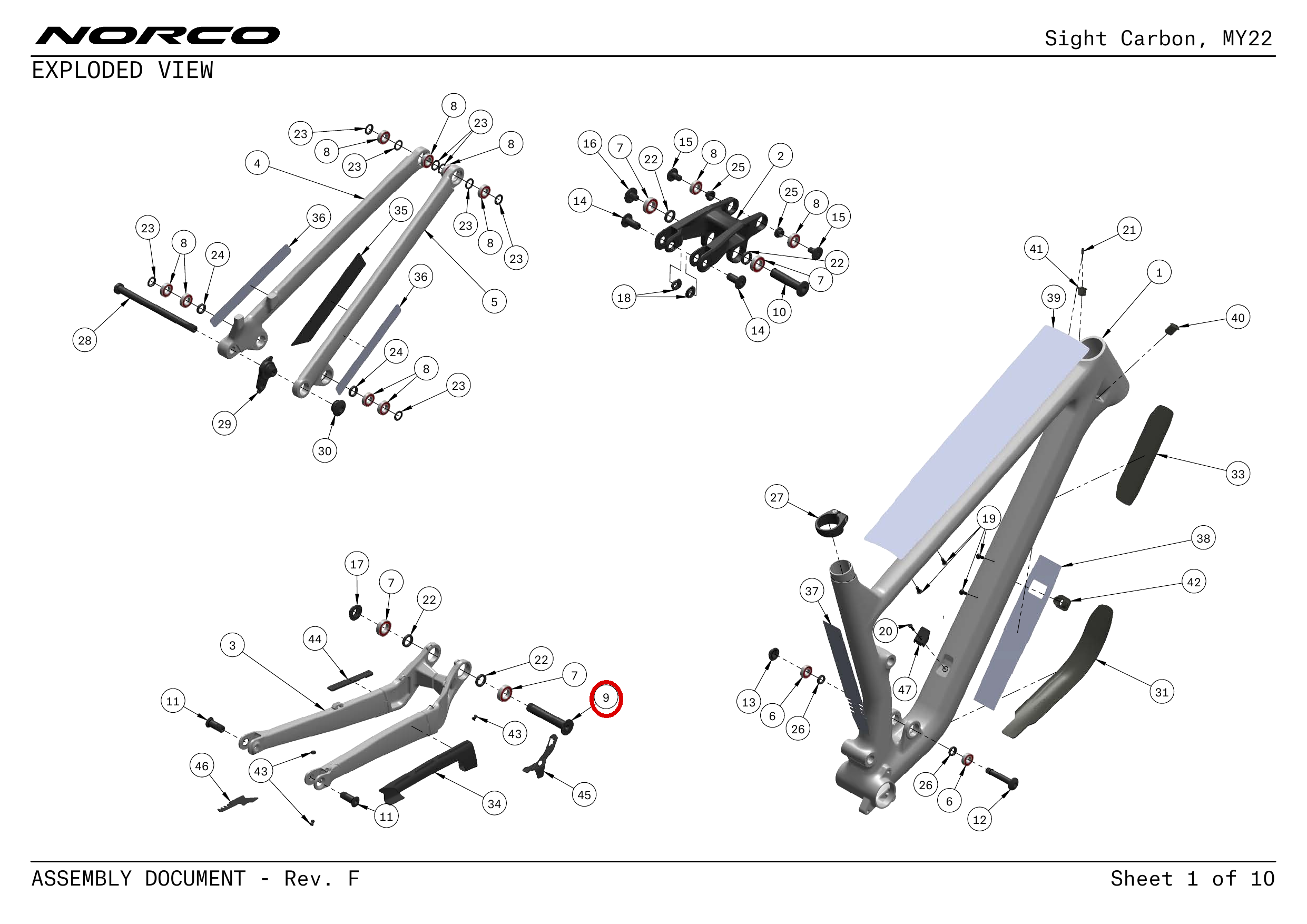 Official technical drawing with the relevant callout highlighted in red