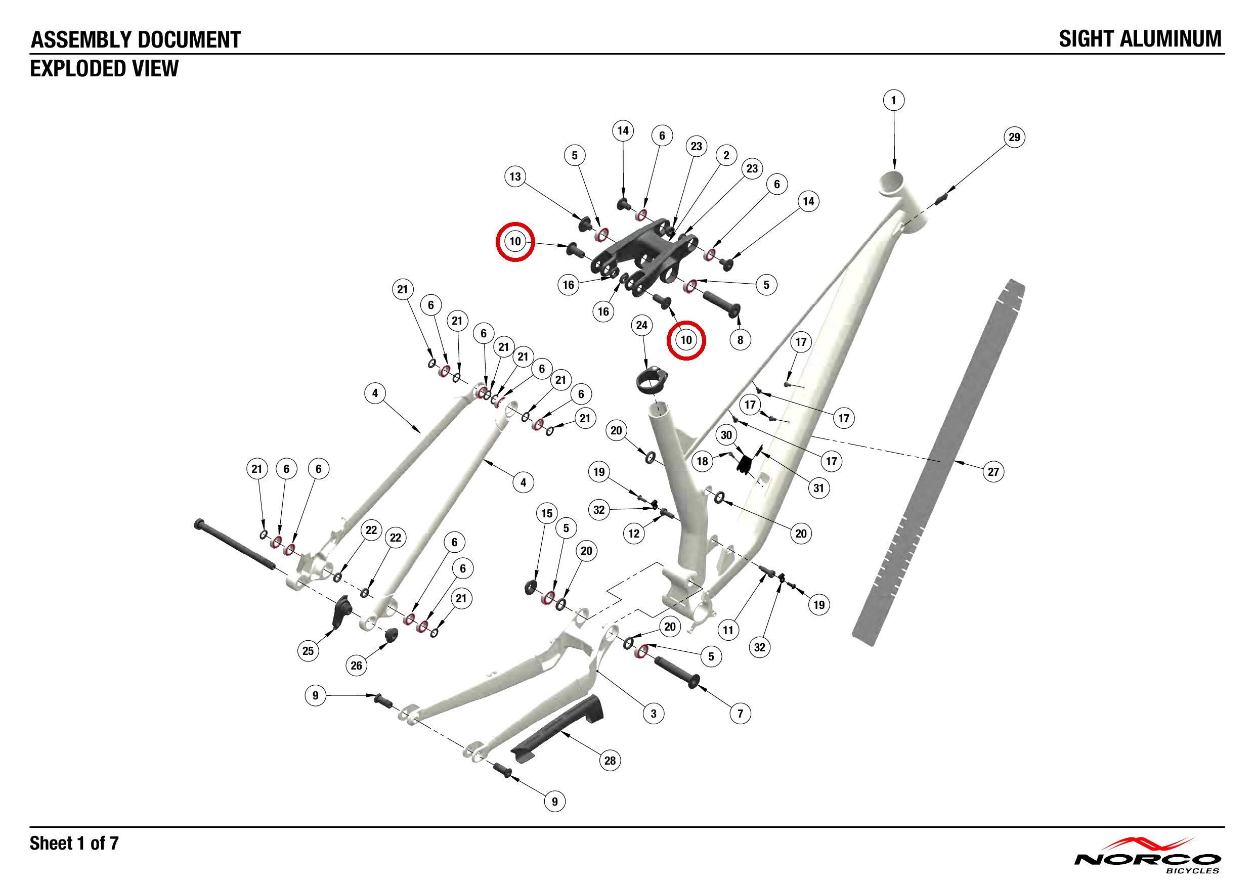 Official technical drawing with the relevant callout highlighted in red