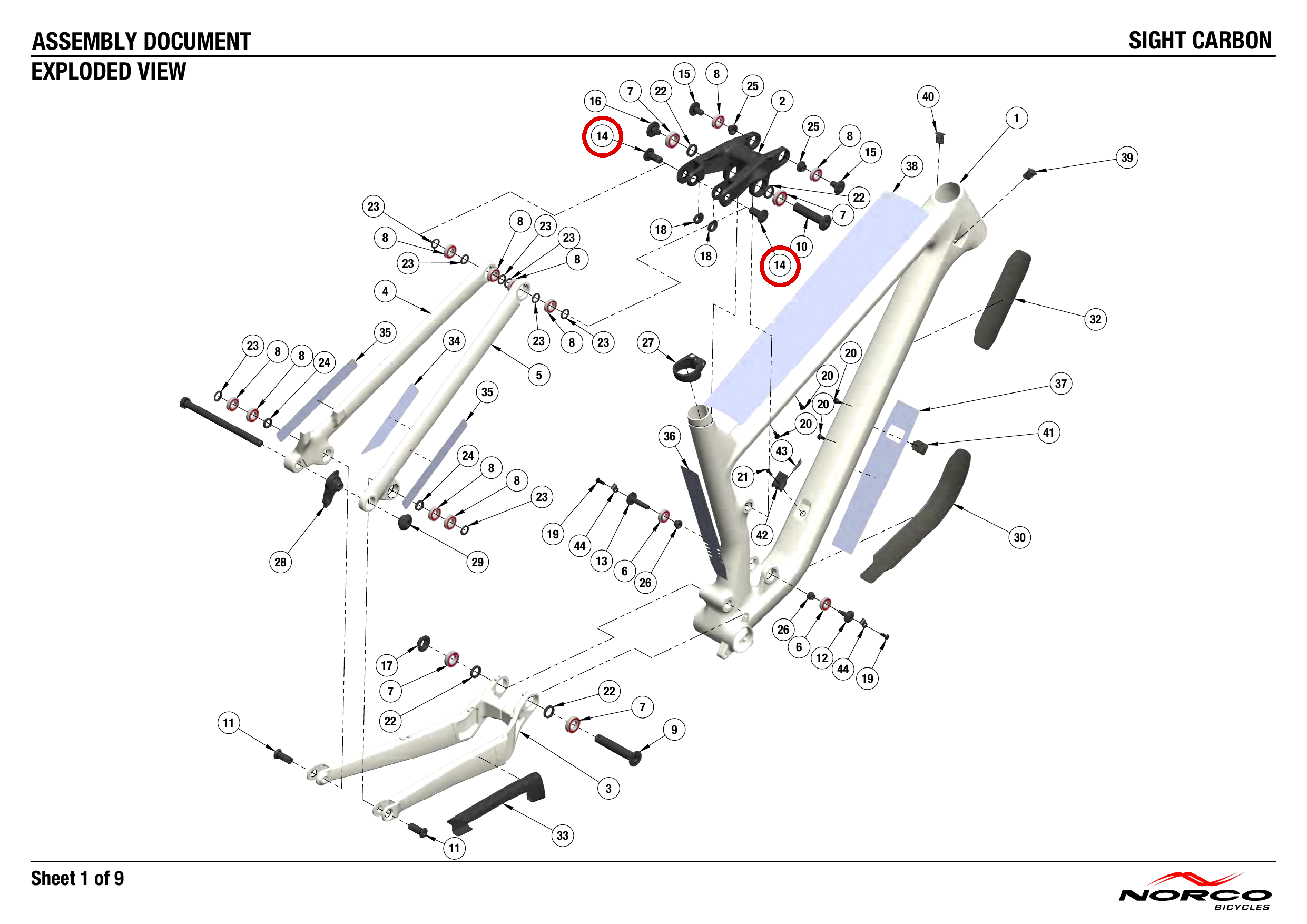 Official technical drawing with the relevant callout highlighted in red