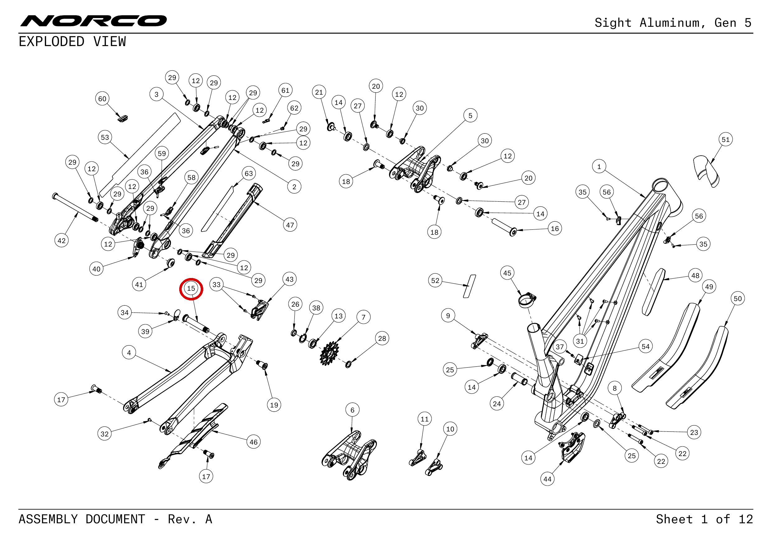 Official technical drawing with the relevant callout highlighted in red