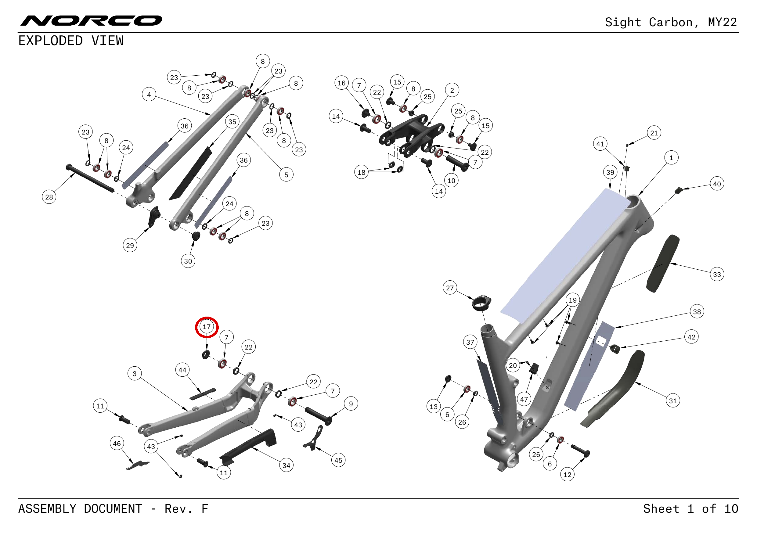 Official technical drawing with the relevant callout highlighted in red