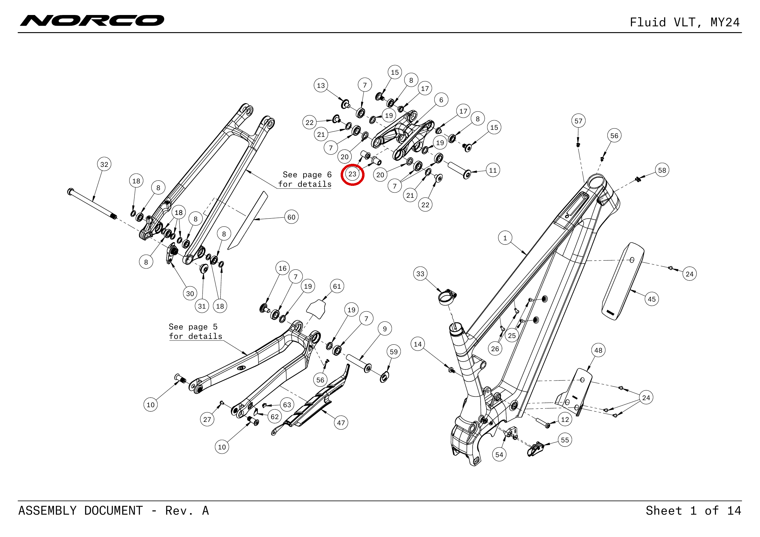 Official technical drawing with the relevant callout highlighted in red