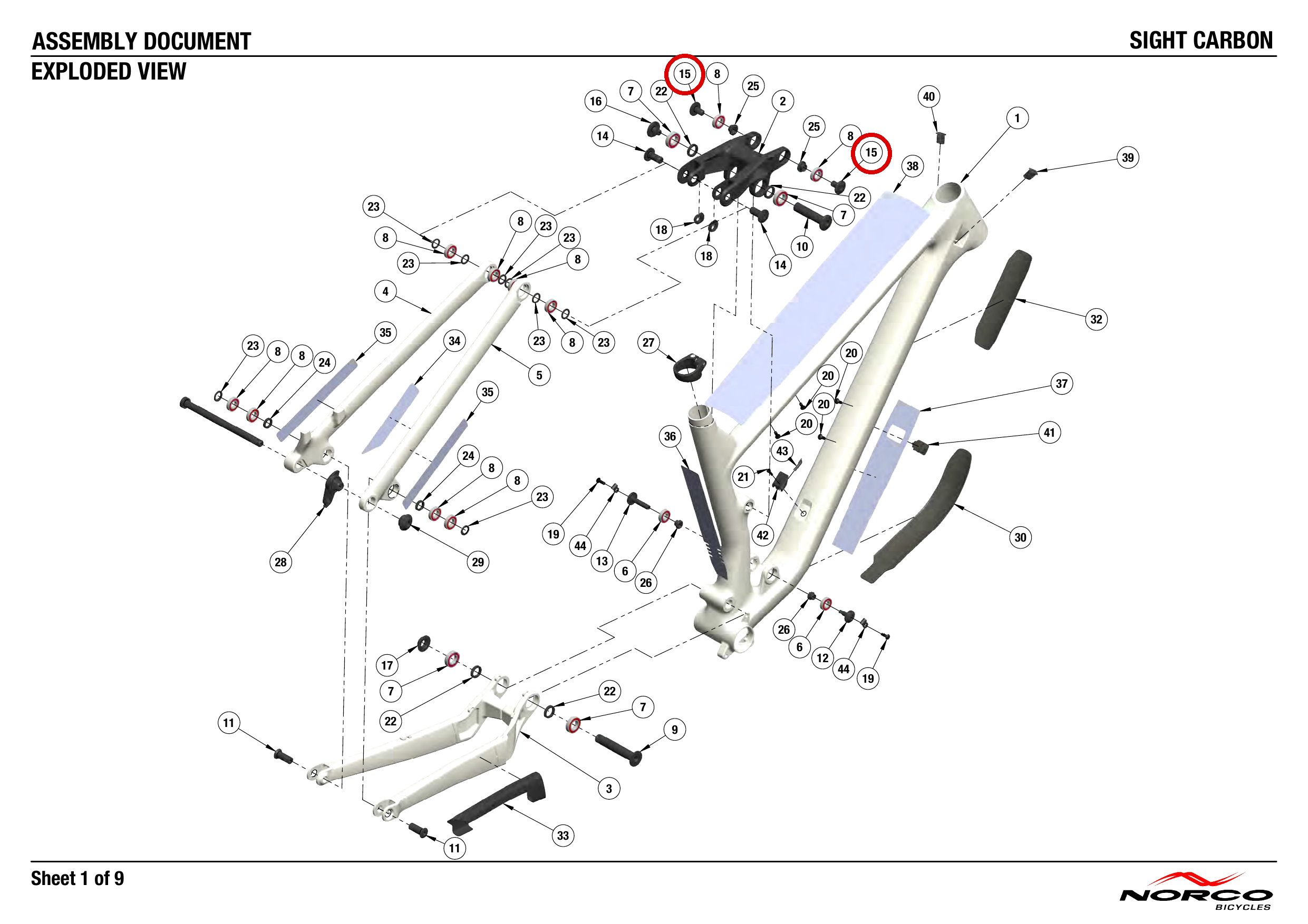Official technical drawing with the relevant callout highlighted in red