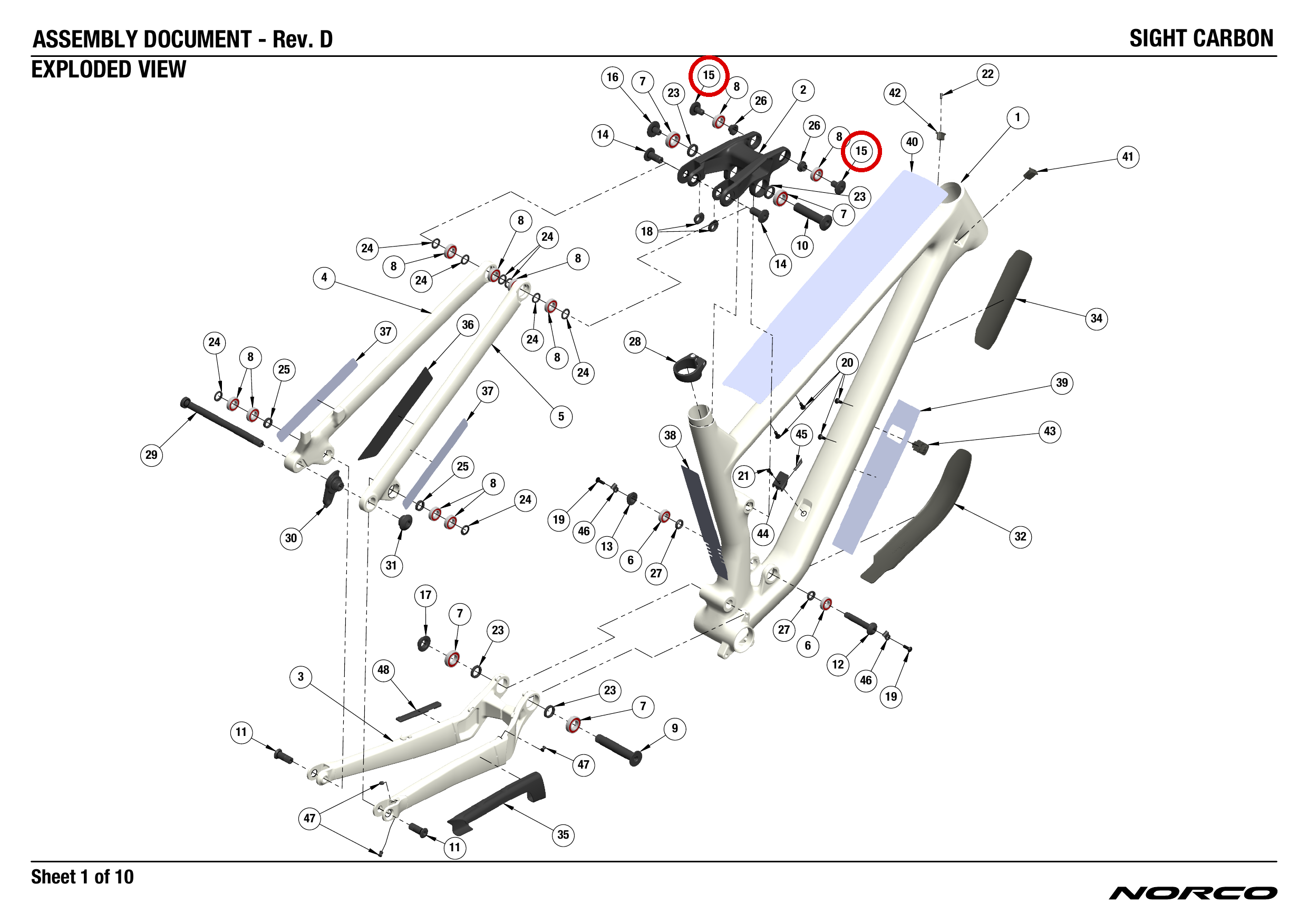 Official technical drawing with the relevant callout highlighted in red