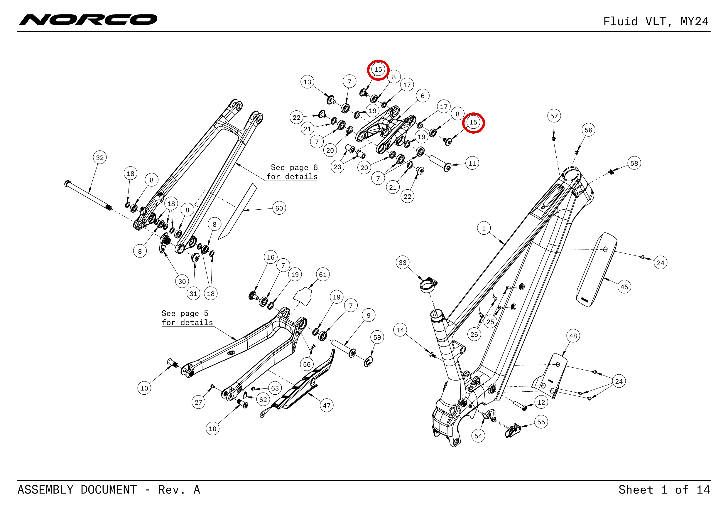 Official technical drawing with the relevant callout highlighted in red