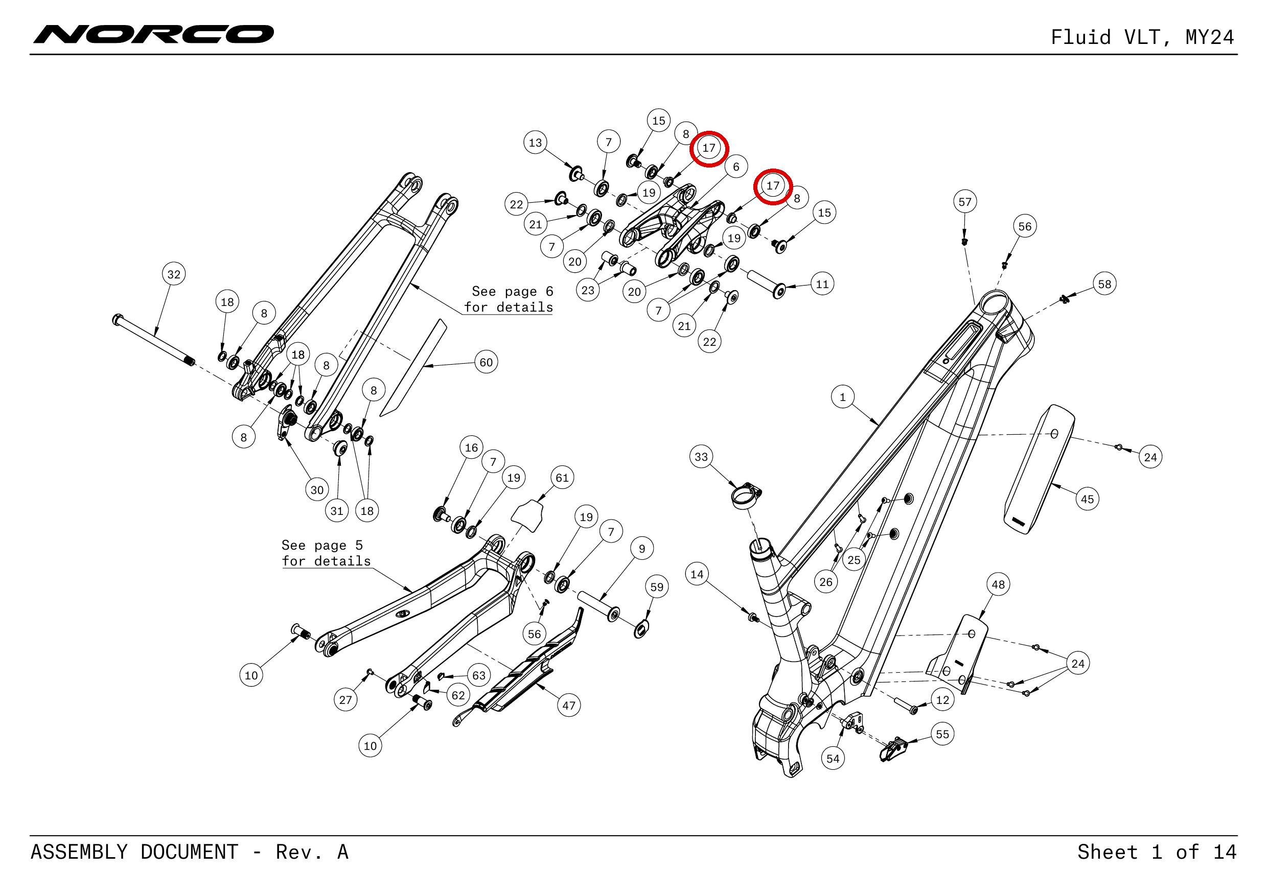 Official technical drawing with the relevant callout highlighted in red
