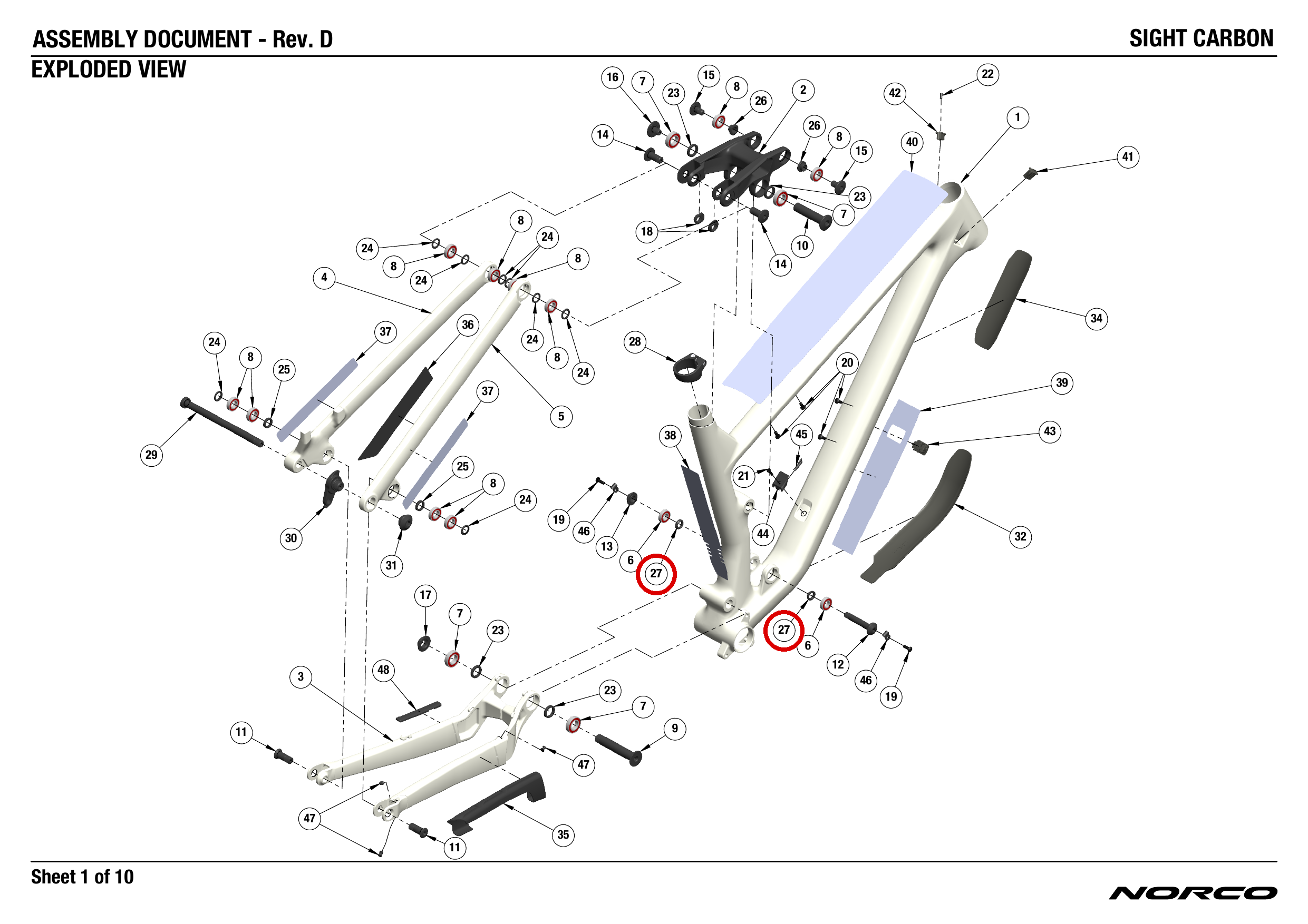 Official technical drawing with the relevant callout highlighted in red