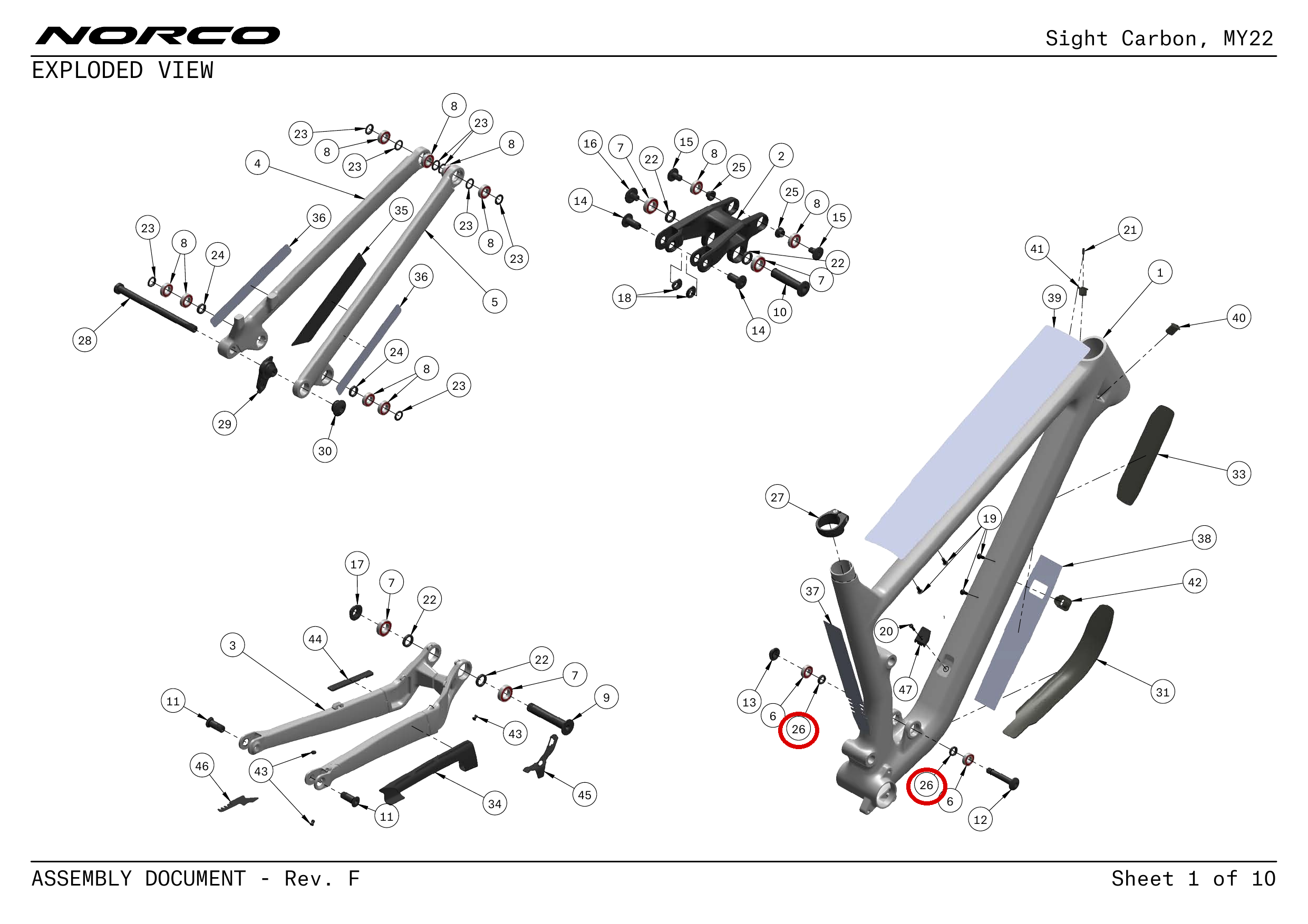 Official technical drawing with the relevant callout highlighted in red