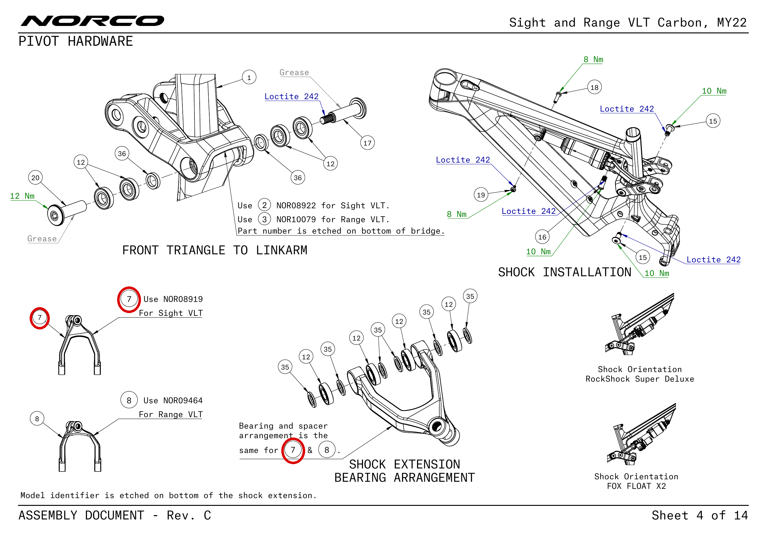 Official technical drawing with the relevant callout highlighted in red