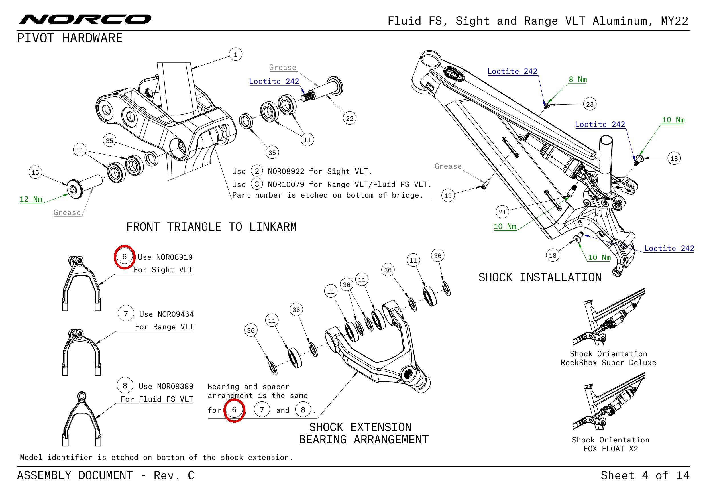 Official technical drawing with the relevant callout highlighted in red