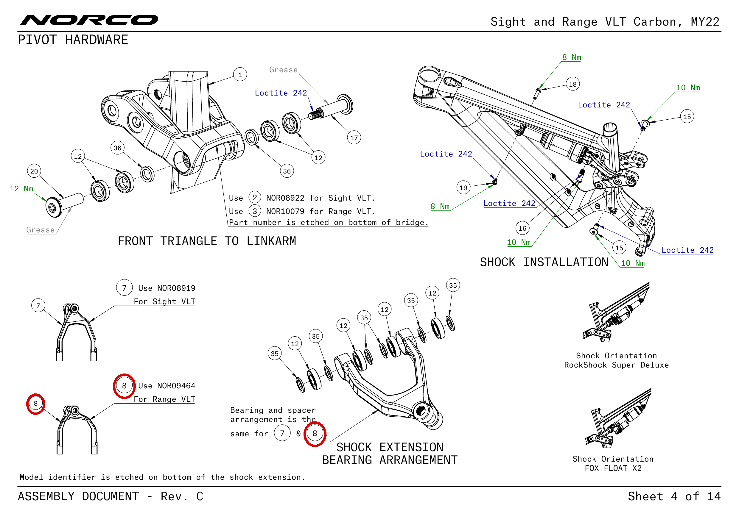 Official technical drawing with the relevant callout highlighted in red