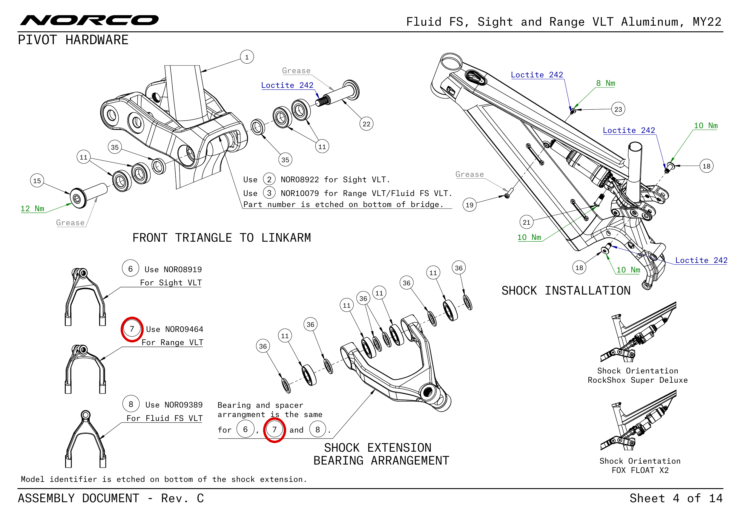 Official technical drawing with the relevant callout highlighted in red