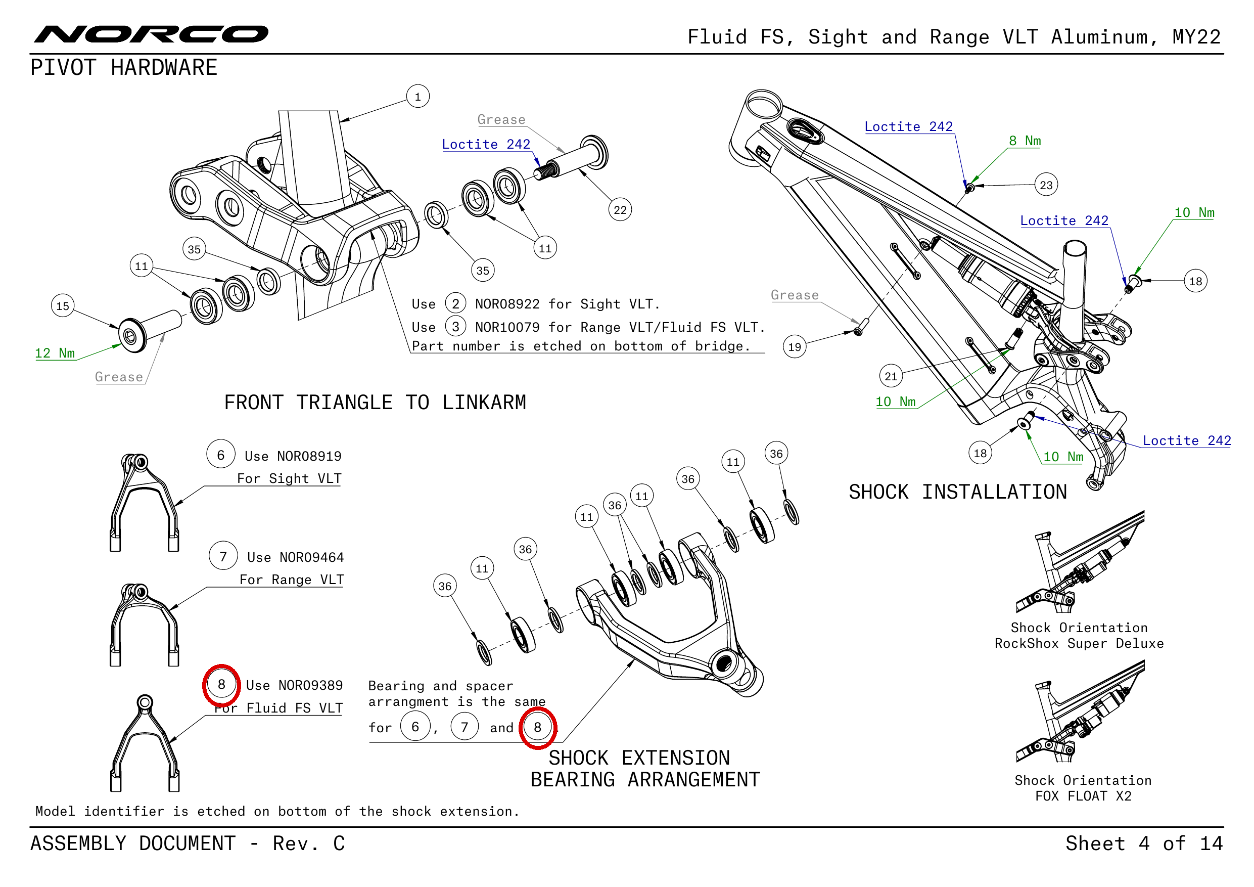Official technical drawing with the relevant callout highlighted in red