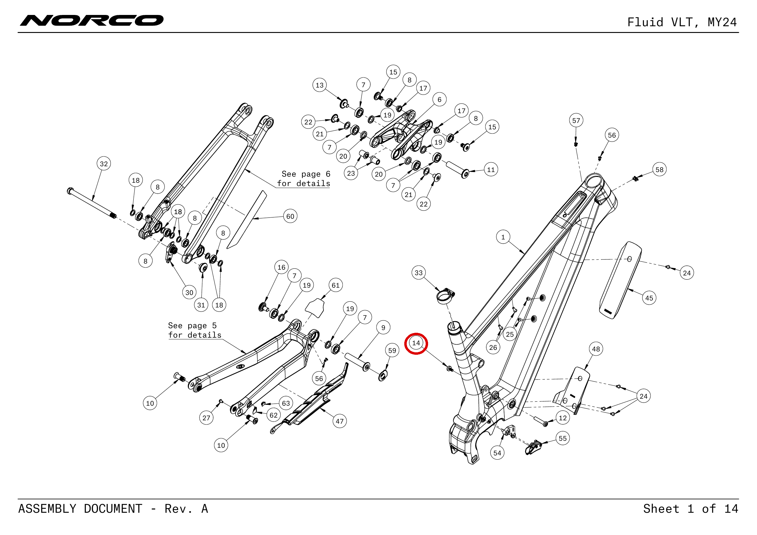 Official technical drawing with the relevant callout highlighted in red