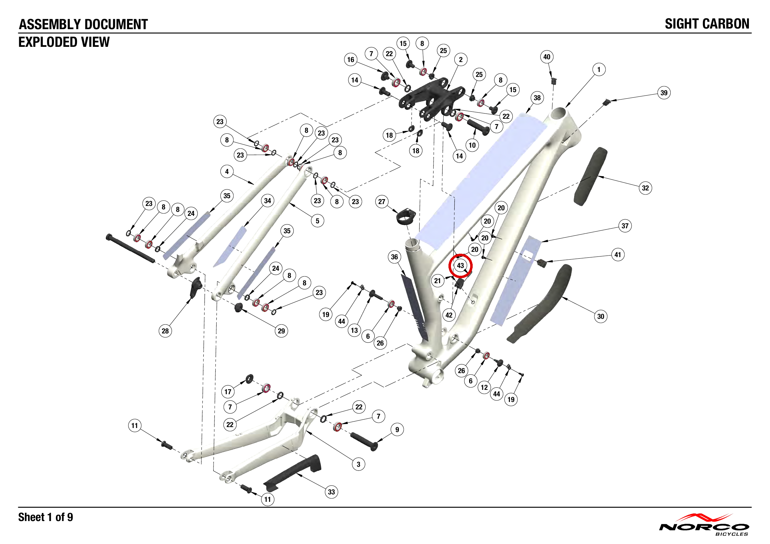 Official technical drawing with the relevant callout highlighted in red