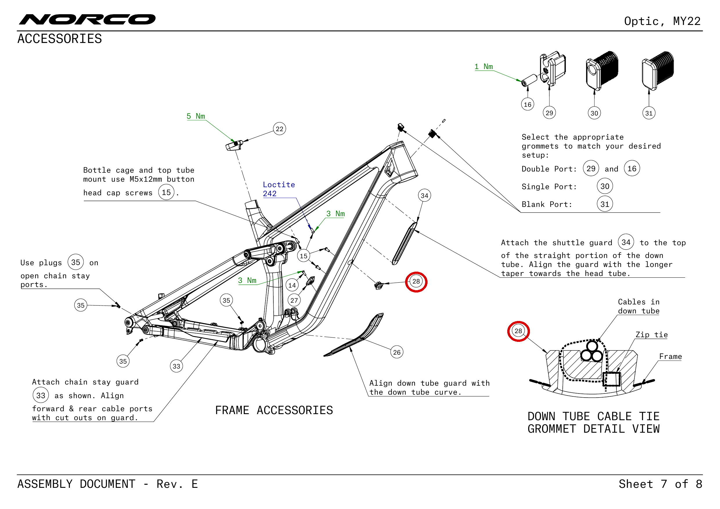 Official technical drawing with the relevant callout highlighted in red