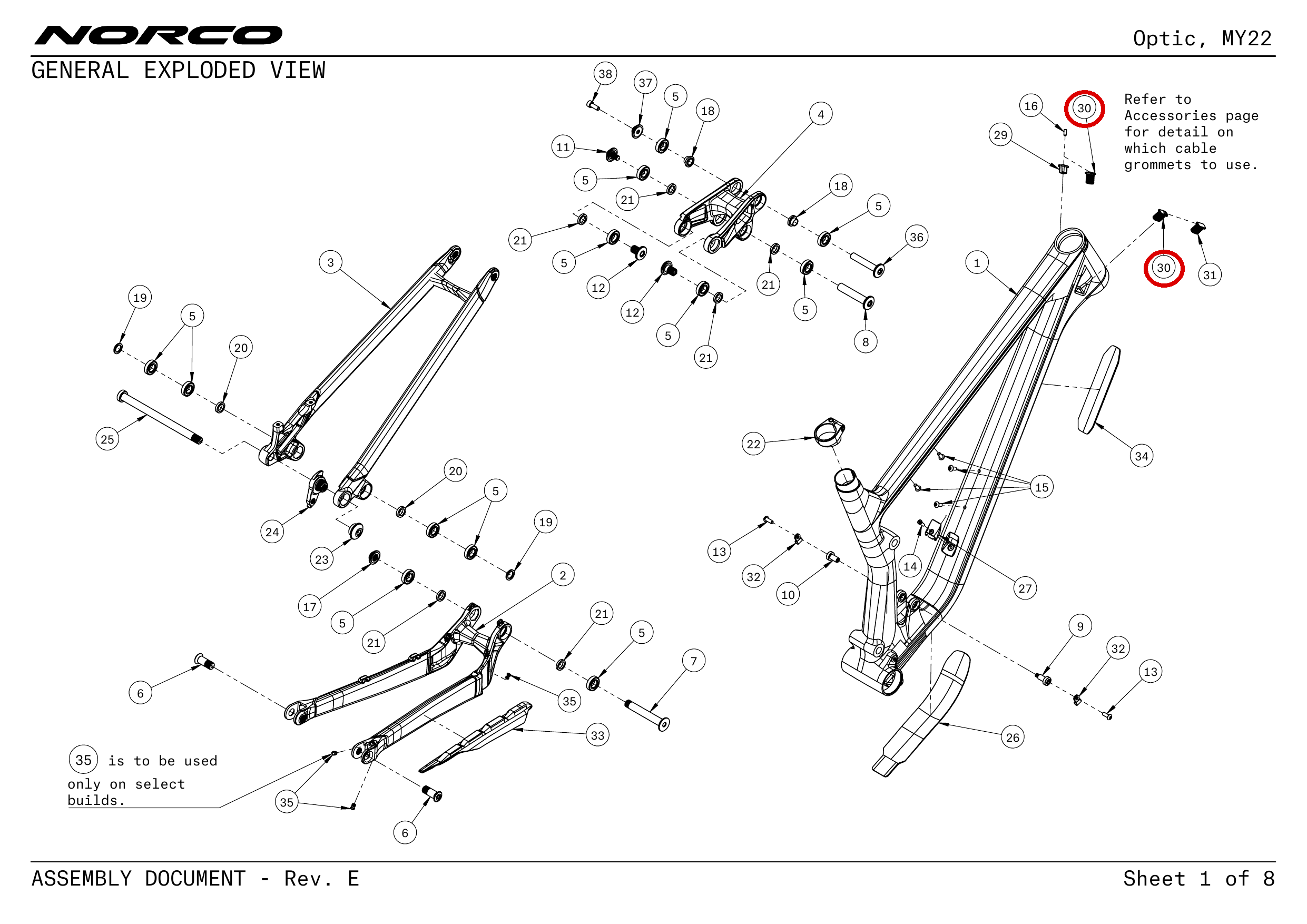 Official technical drawing with the relevant callout highlighted in red