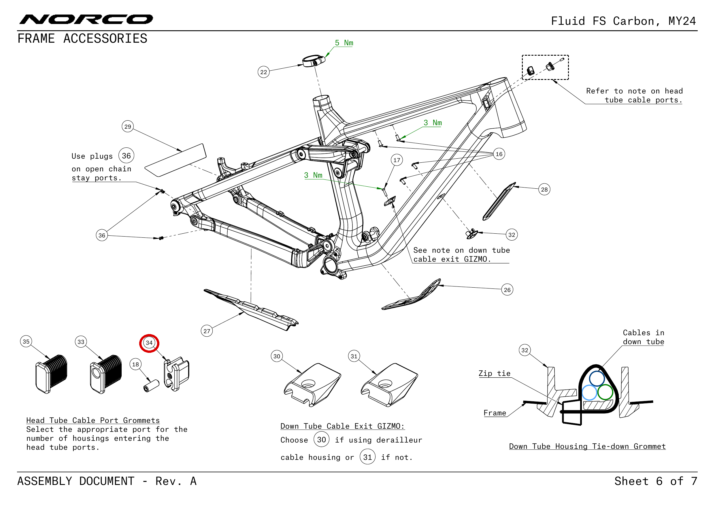 Official technical drawing with the relevant callout highlighted in red