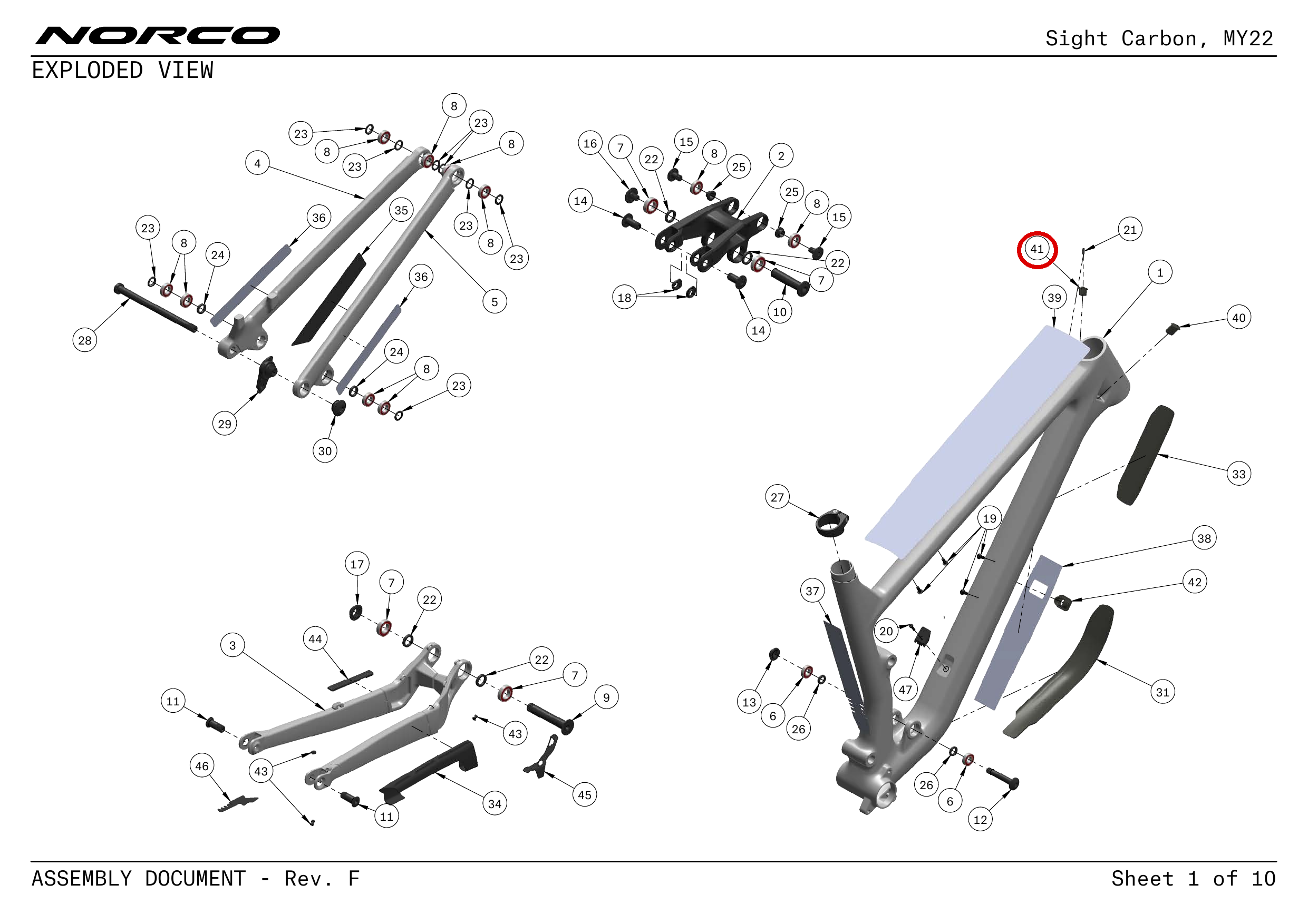 Official technical drawing with the relevant callout highlighted in red