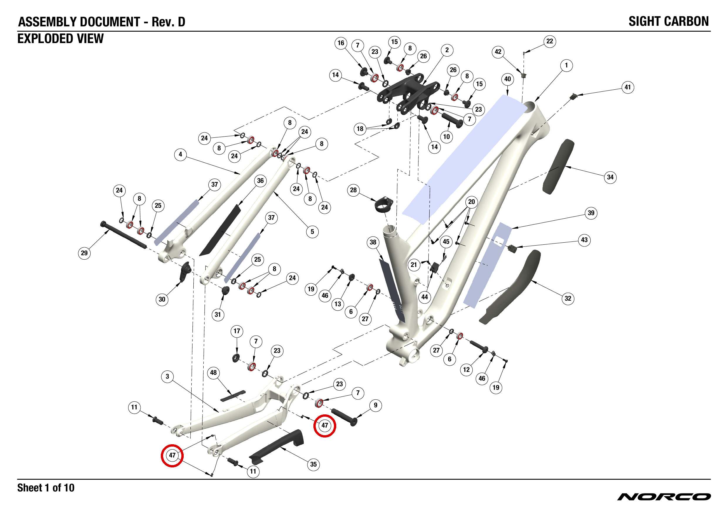 Official technical drawing with the relevant callout highlighted in red
