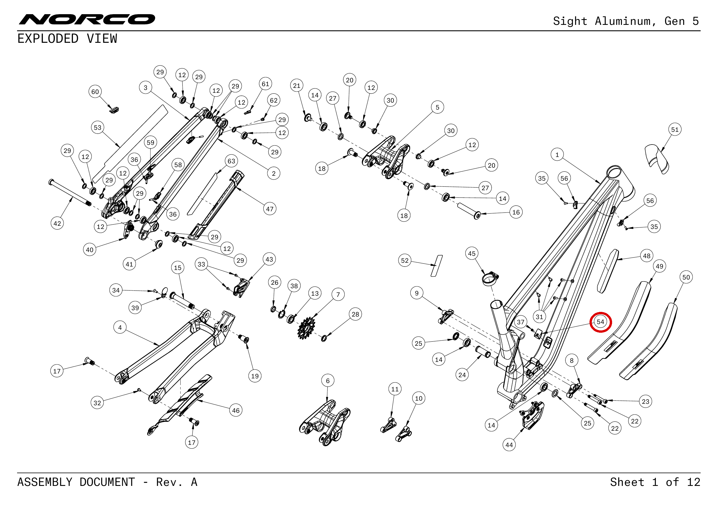 Official technical drawing with the relevant callout highlighted in red