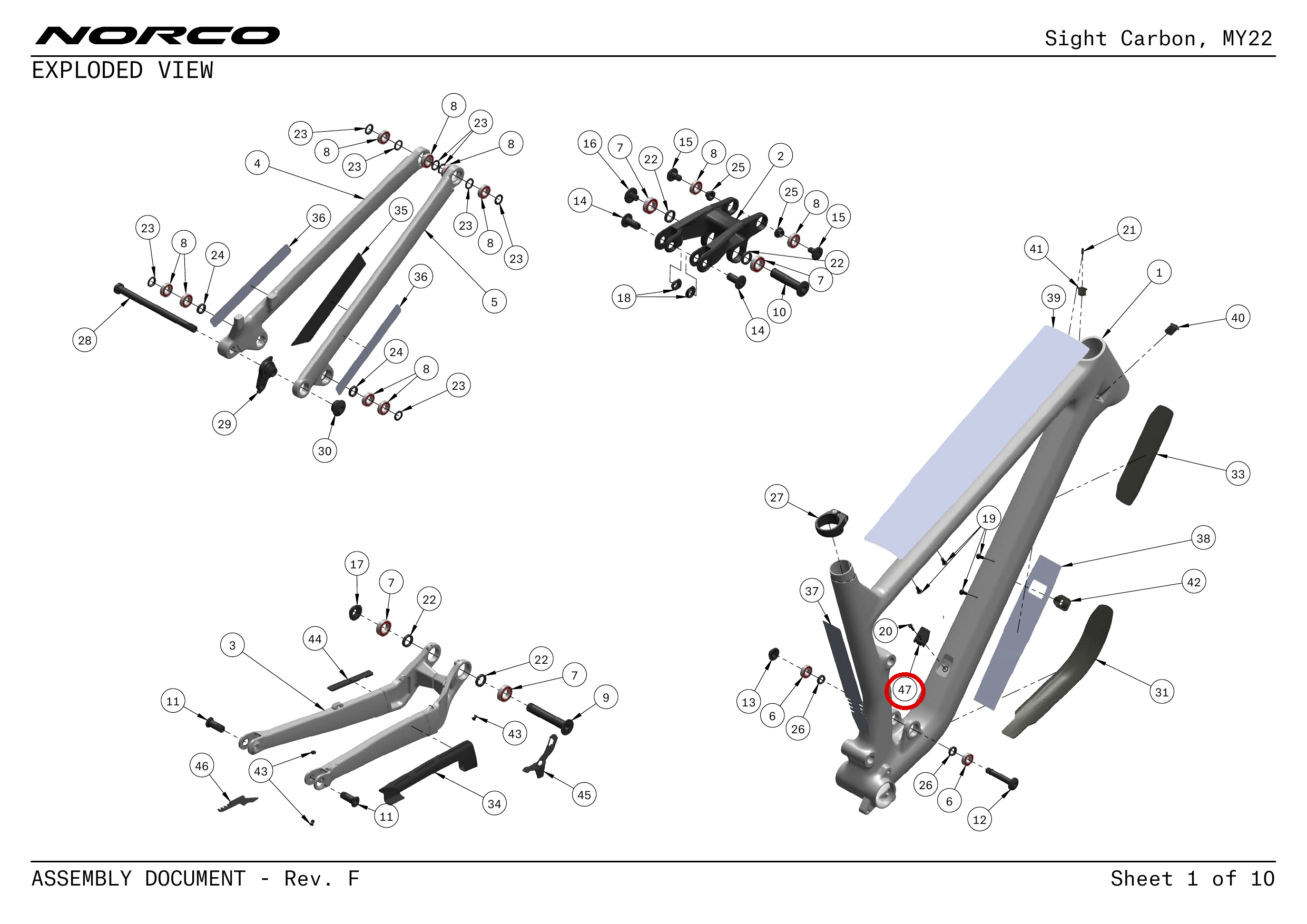 Official technical drawing with the relevant callout highlighted in red