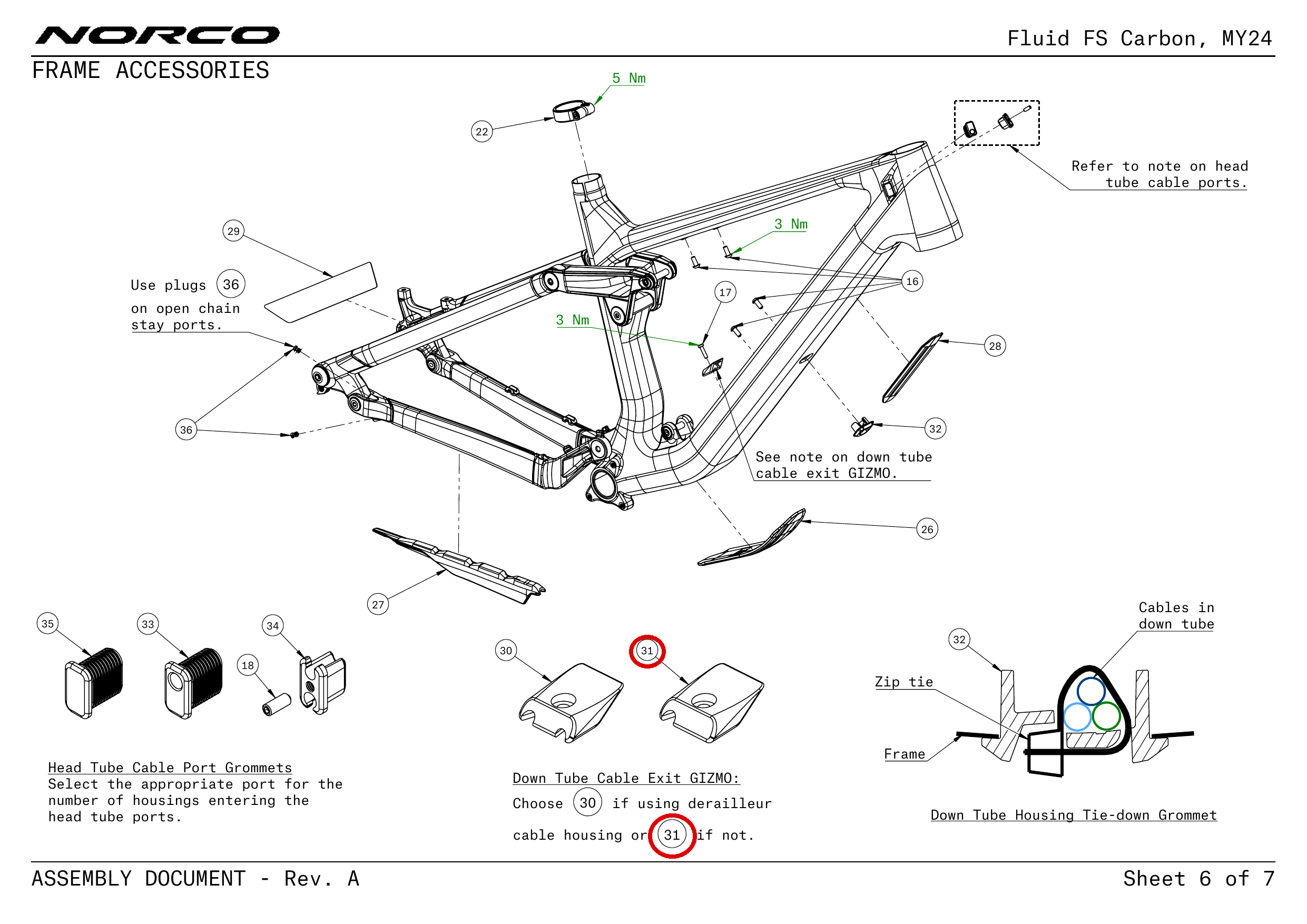 Official technical drawing with the relevant callout highlighted in red