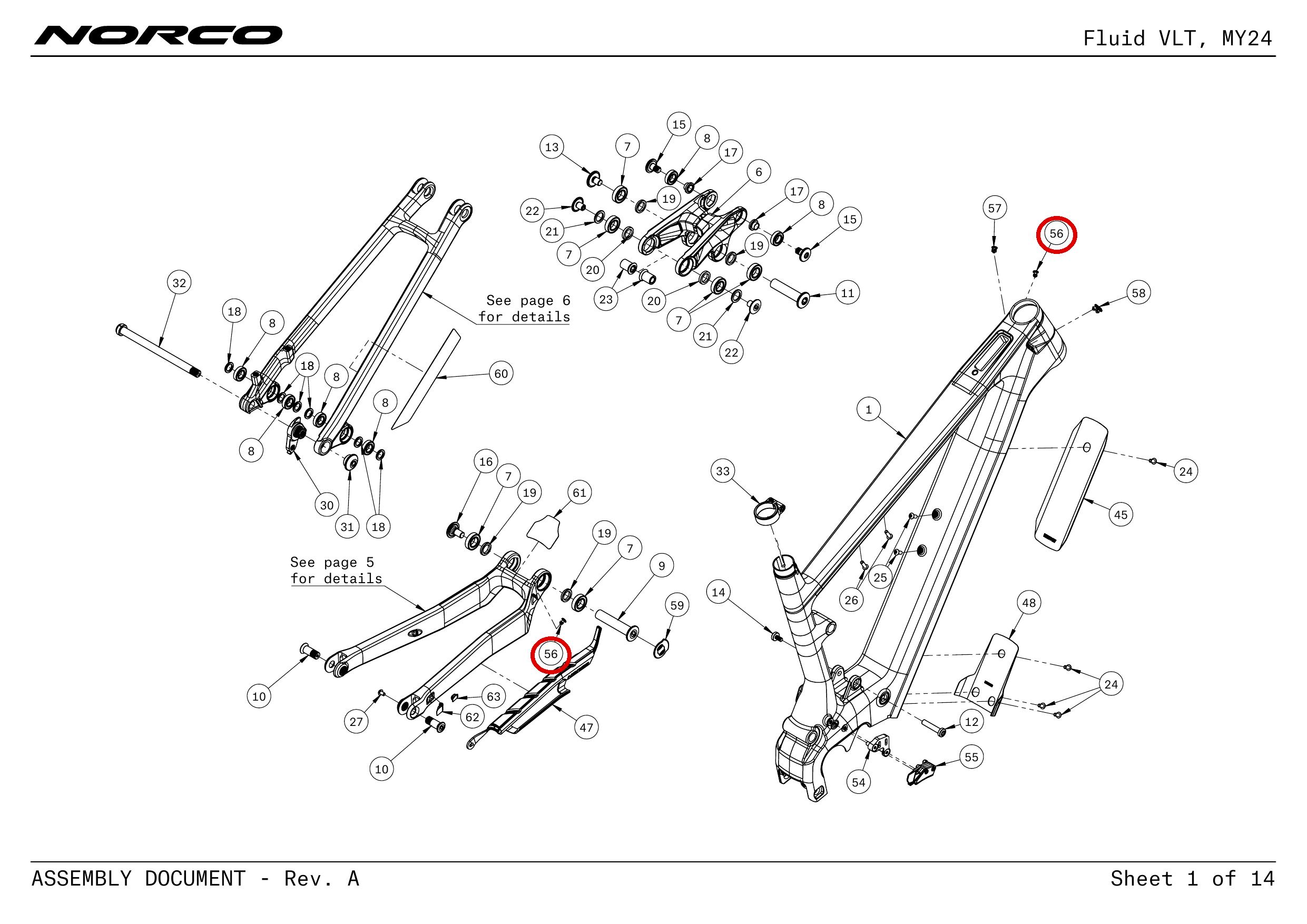 Official technical drawing with the relevant callout highlighted in red