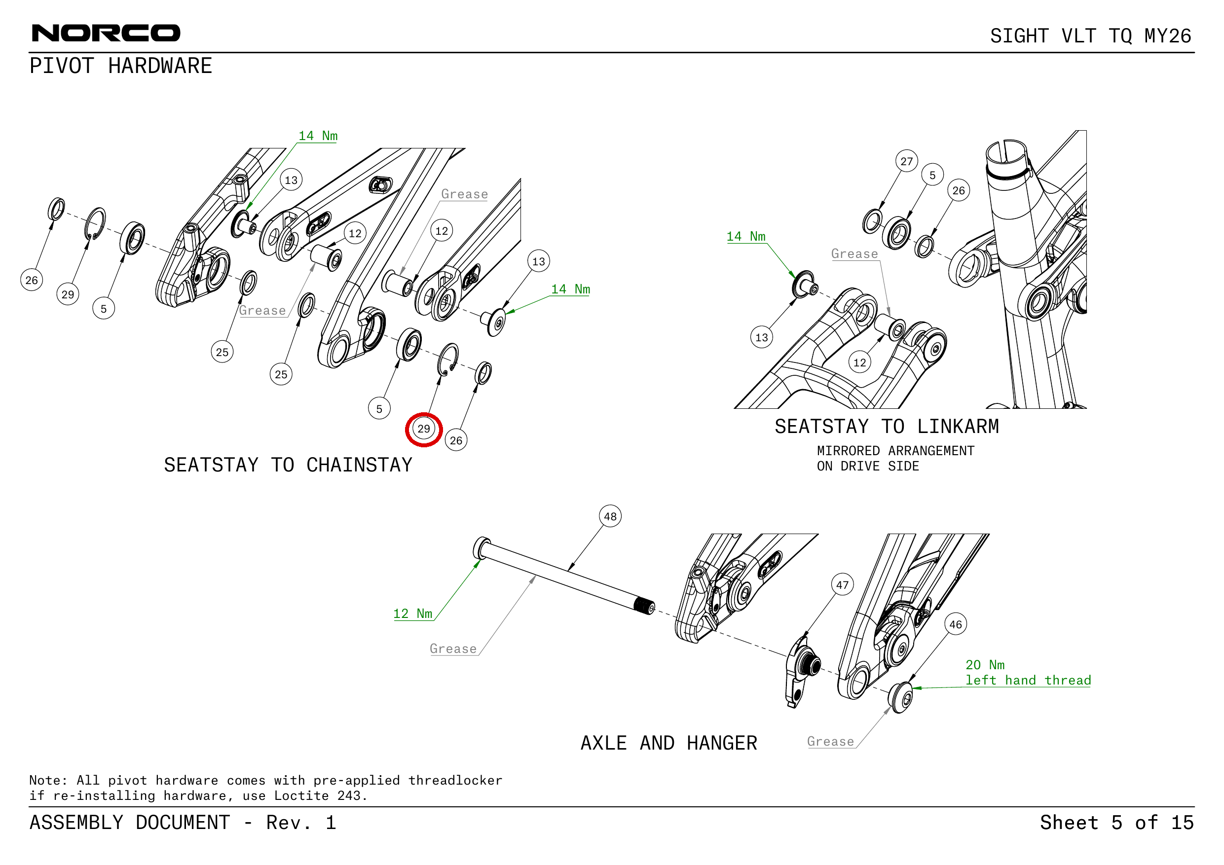 Official technical drawing with the relevant callout highlighted in red