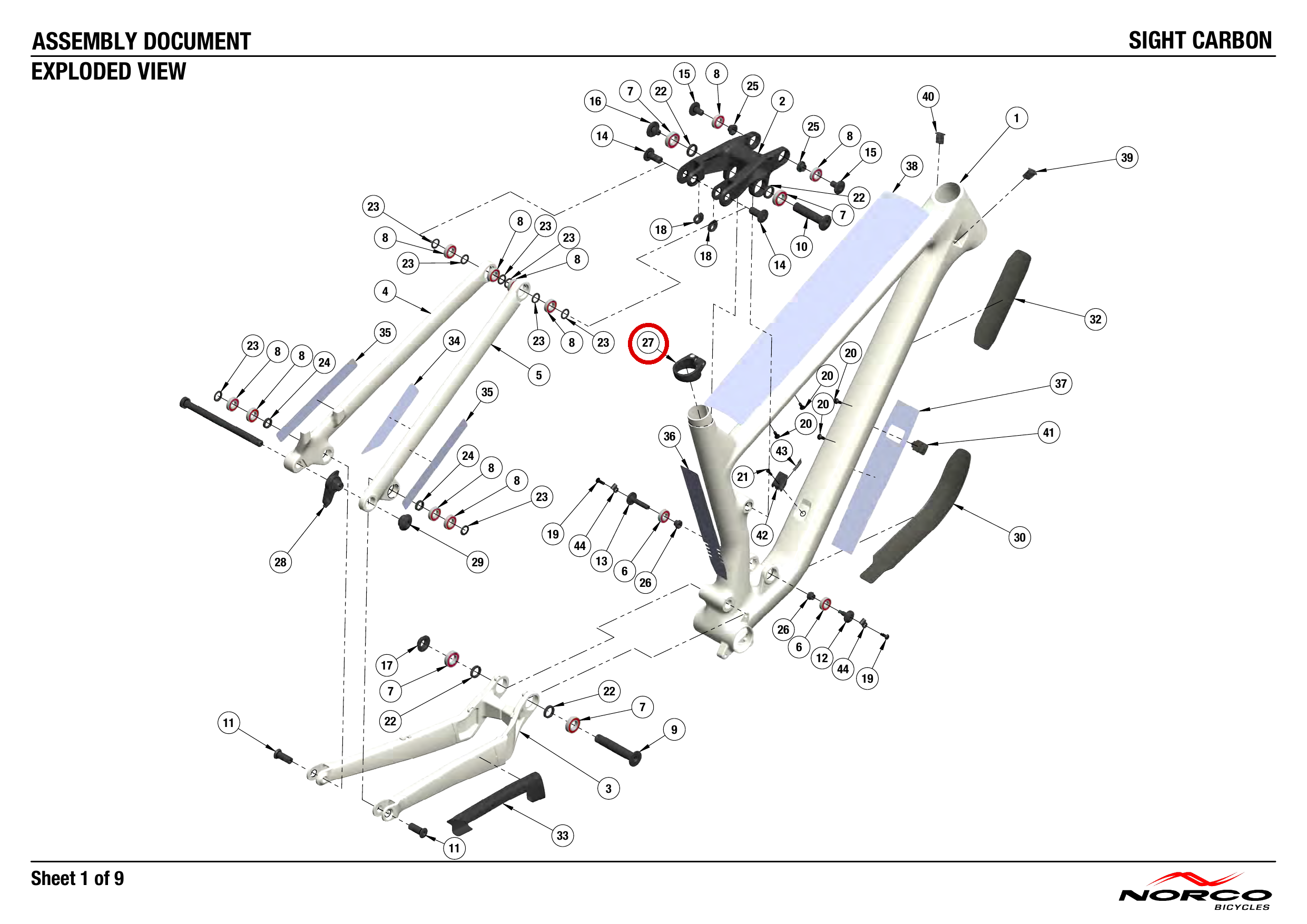 Official technical drawing with the relevant callout highlighted in red