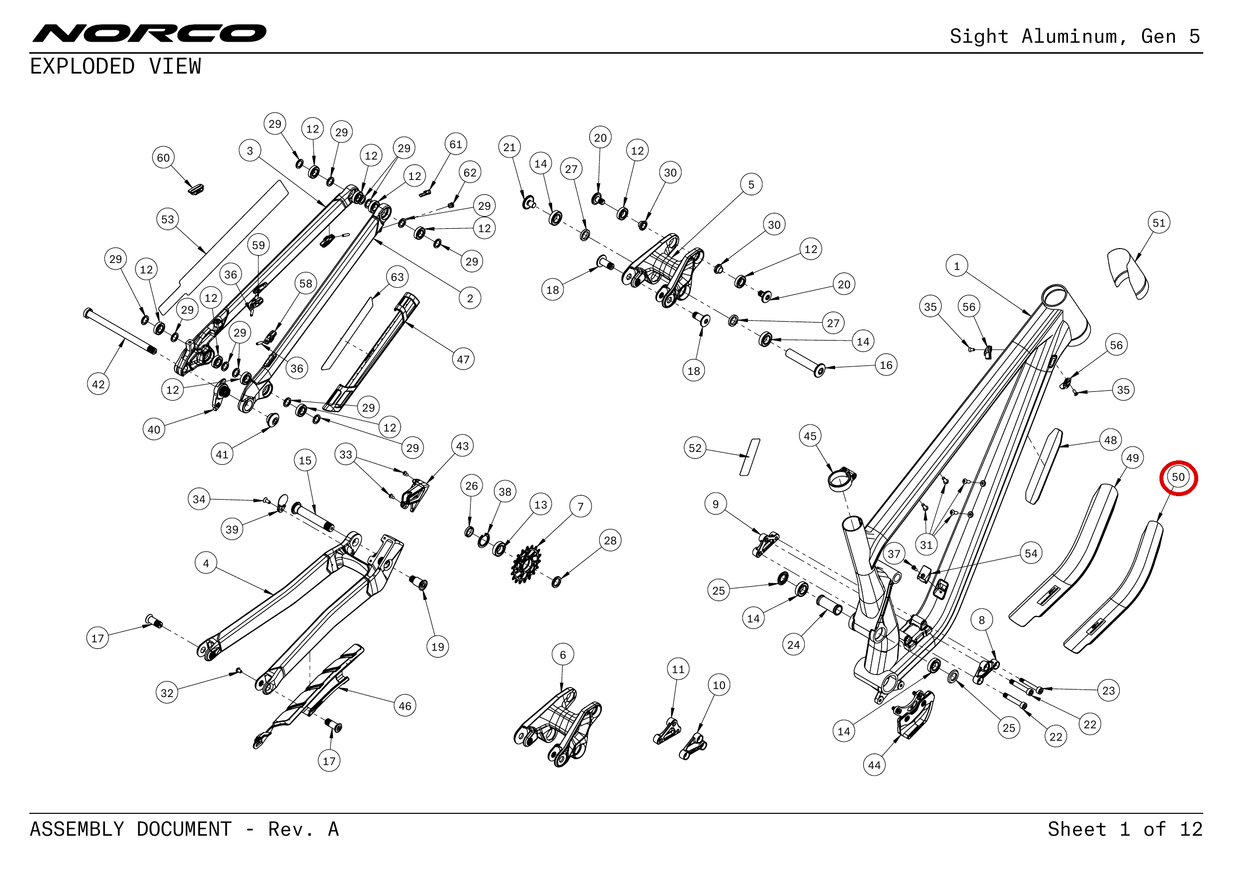 Official technical drawing with the relevant callout highlighted in red