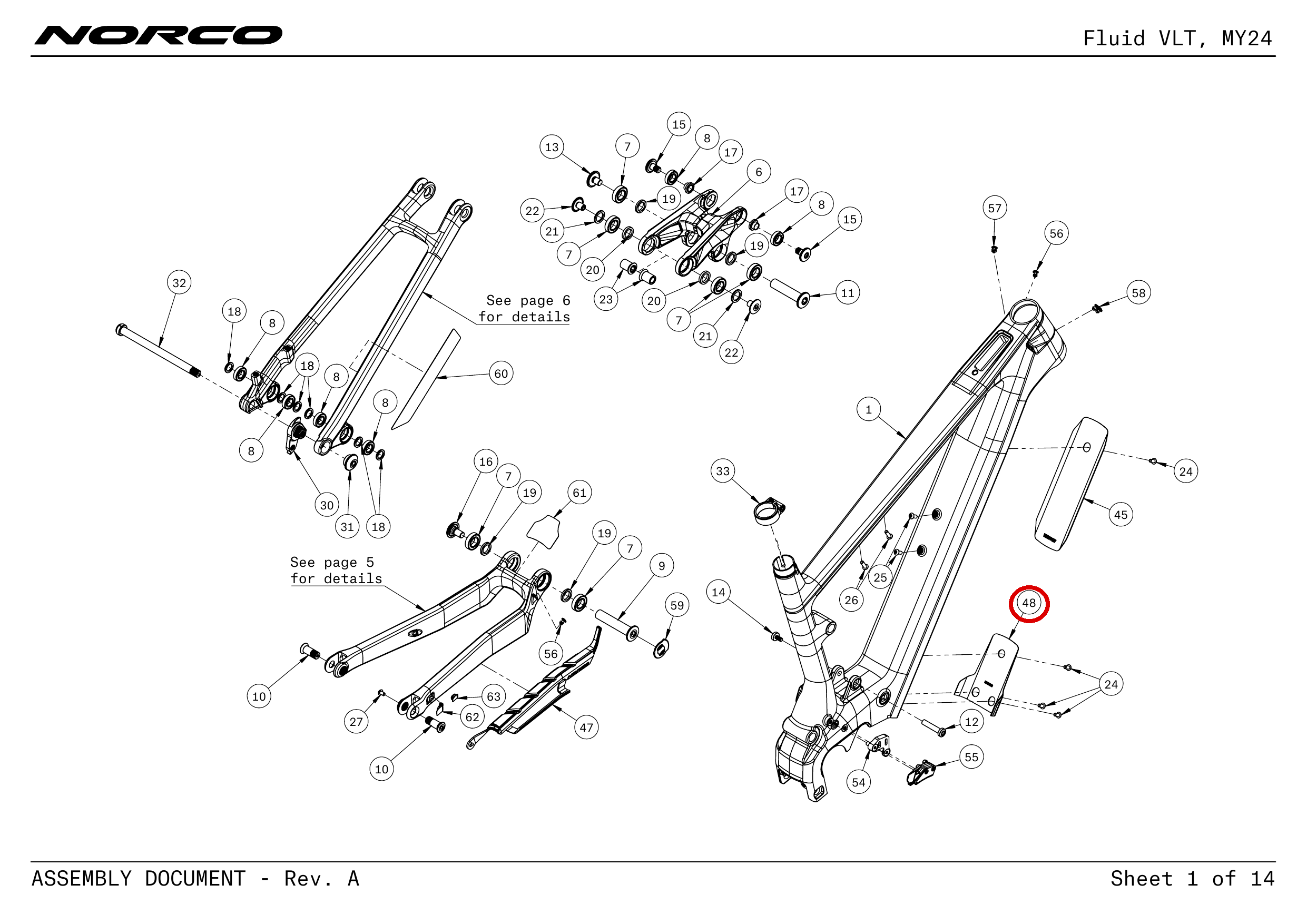 Official technical drawing with the relevant callout highlighted in red