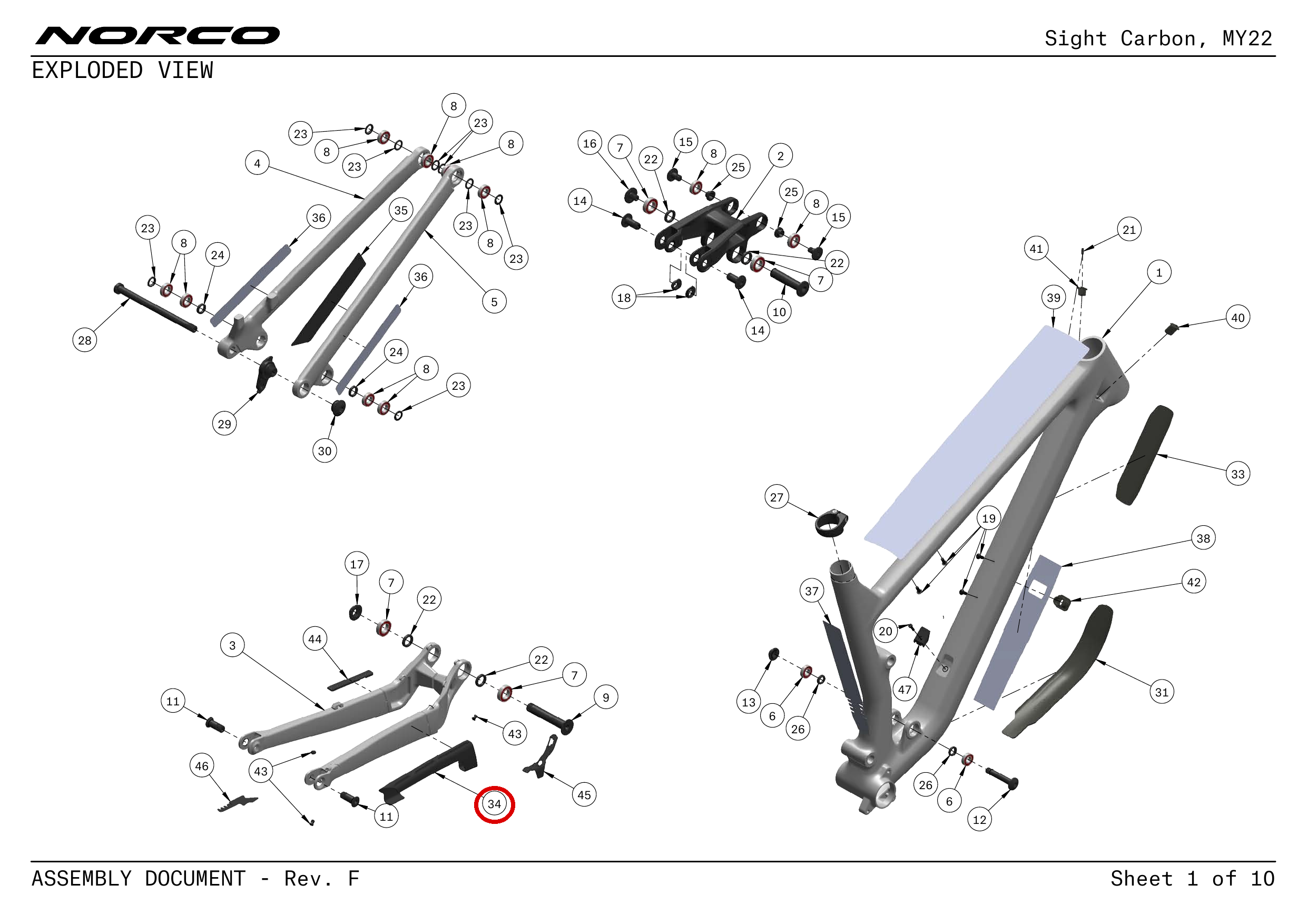 Official technical drawing with the relevant callout highlighted in red