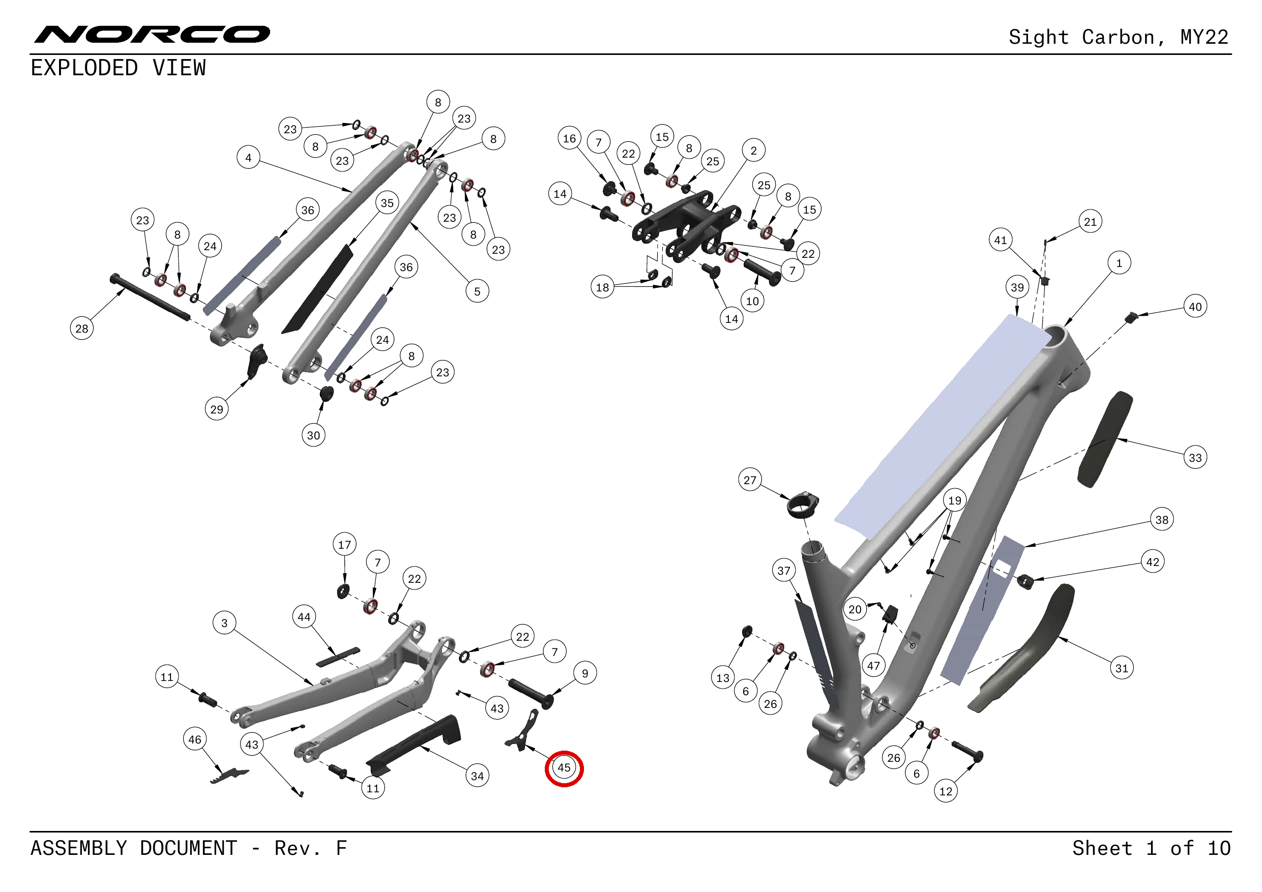 Official technical drawing with the relevant callout highlighted in red