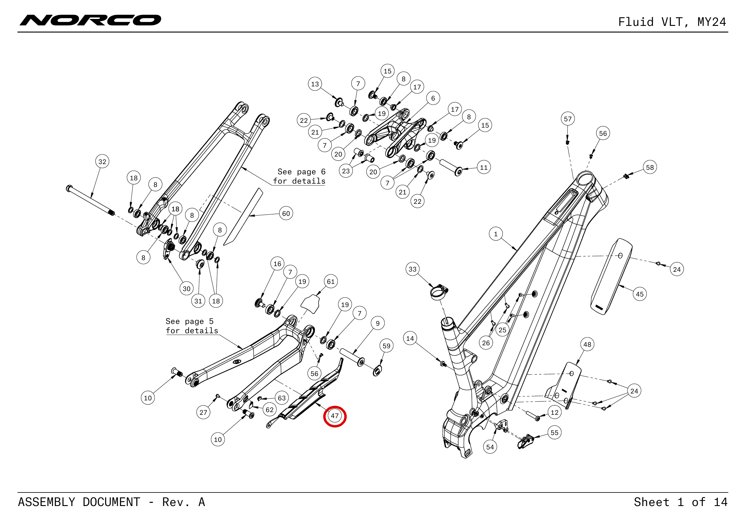 Official technical drawing with the relevant callout highlighted in red